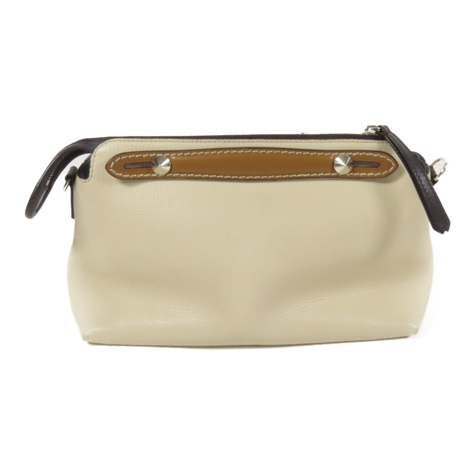 FENDI 牛皮皮革By The Way銀扣肩背袋