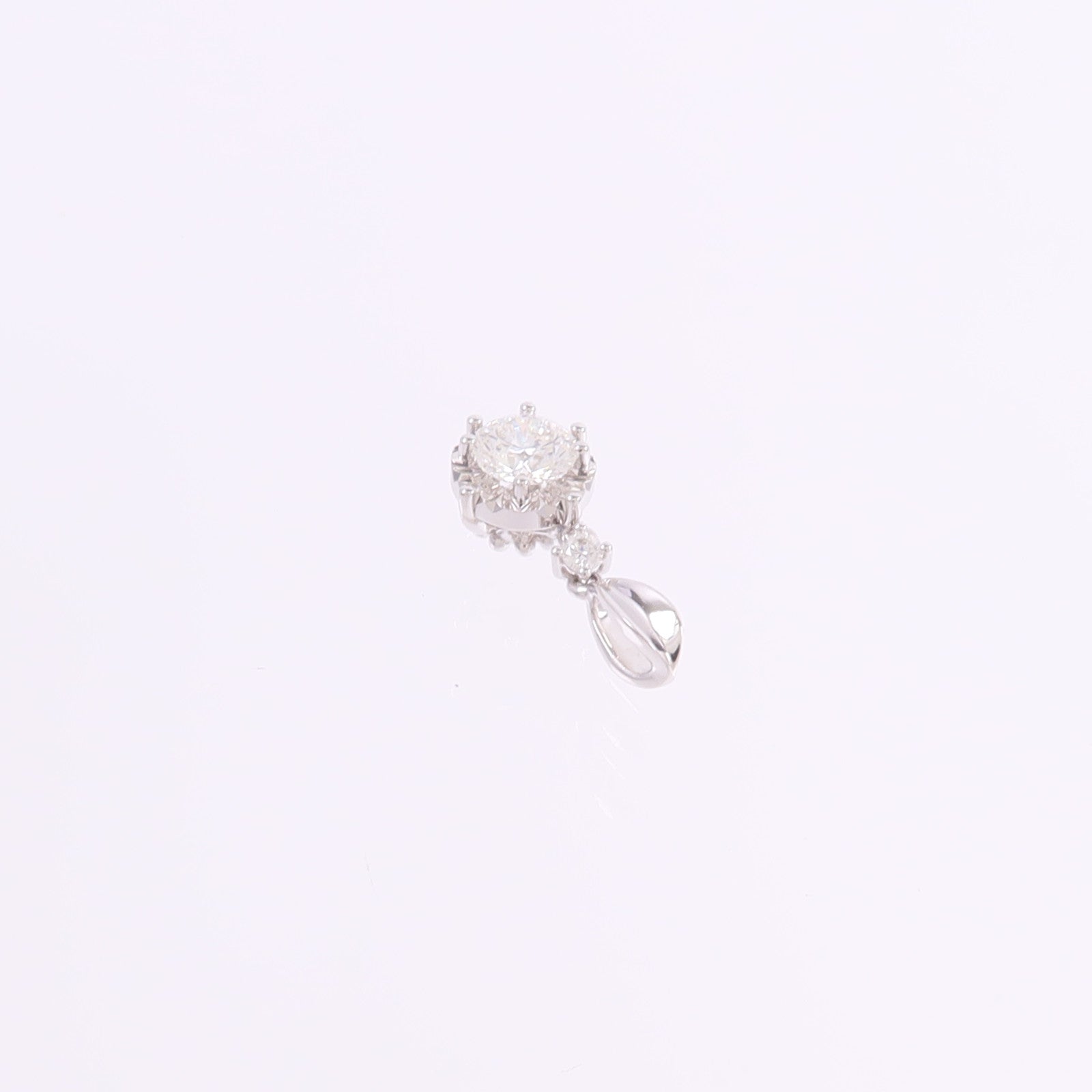 JEWELRY 18K白金Diamond Pendant Top鑽石吊墜