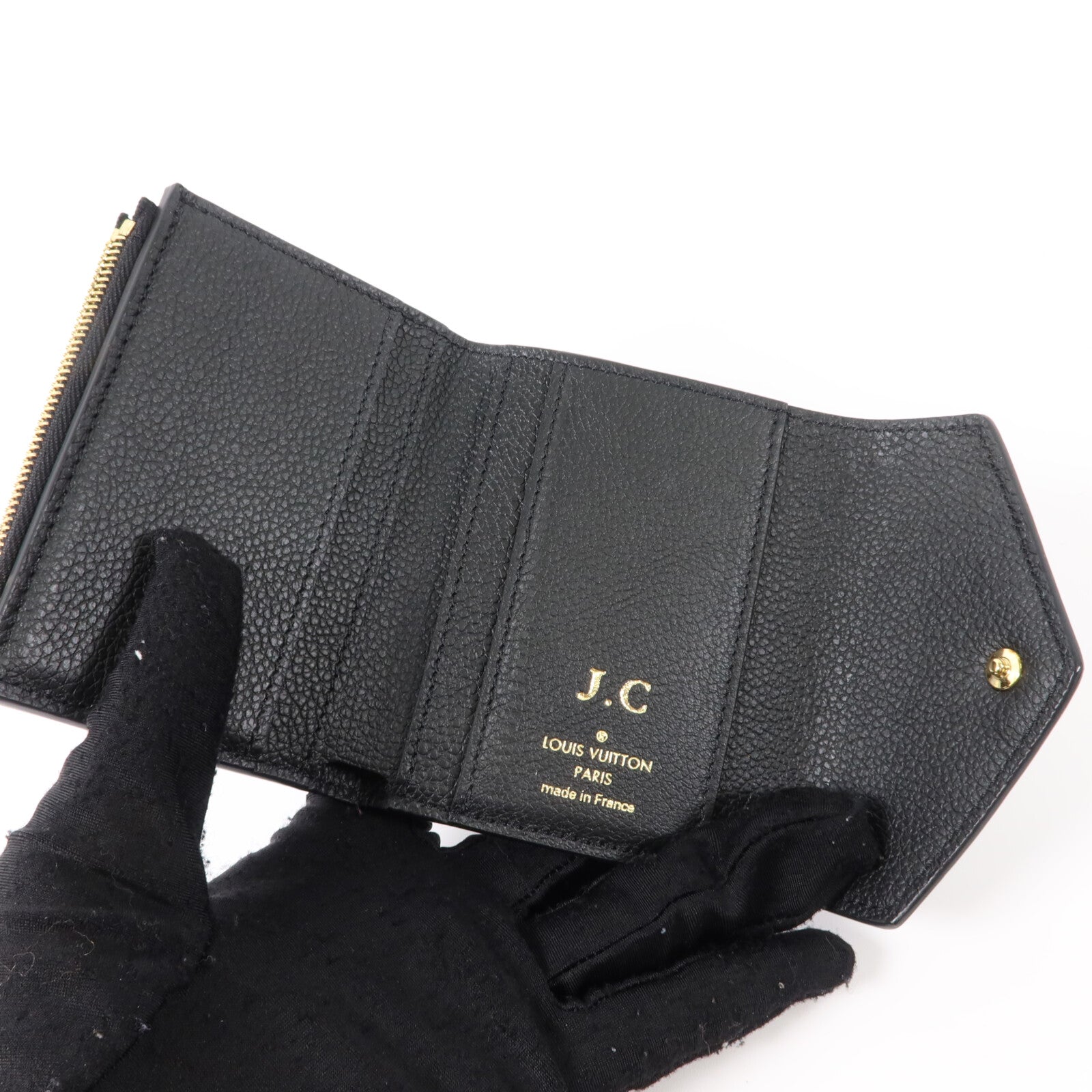LOUIS VUITTON Monogram Empreinte Zoe Walle金扣t錢包
