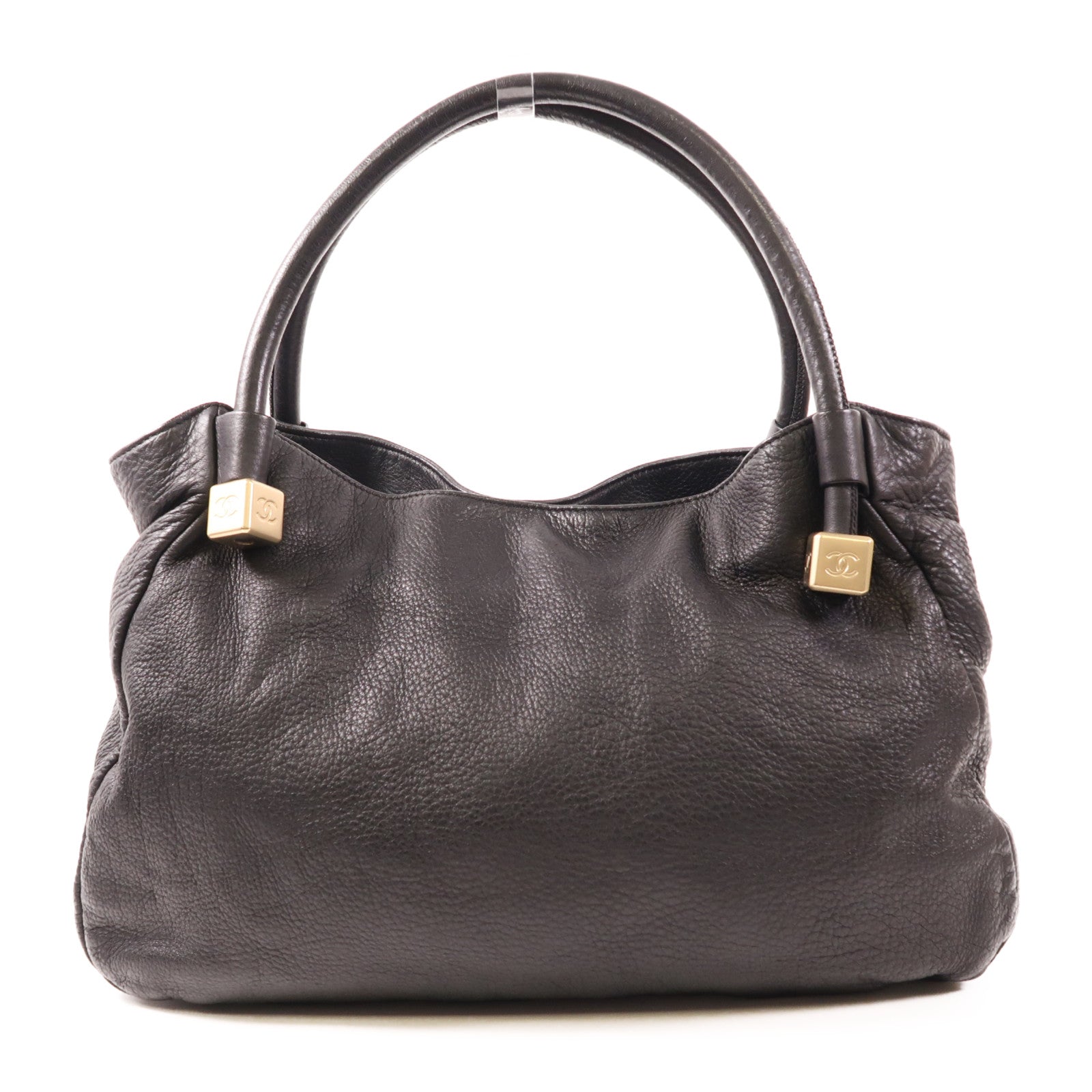 CHANEL 牛皮皮革Shoulder Bag金扣肩背袋