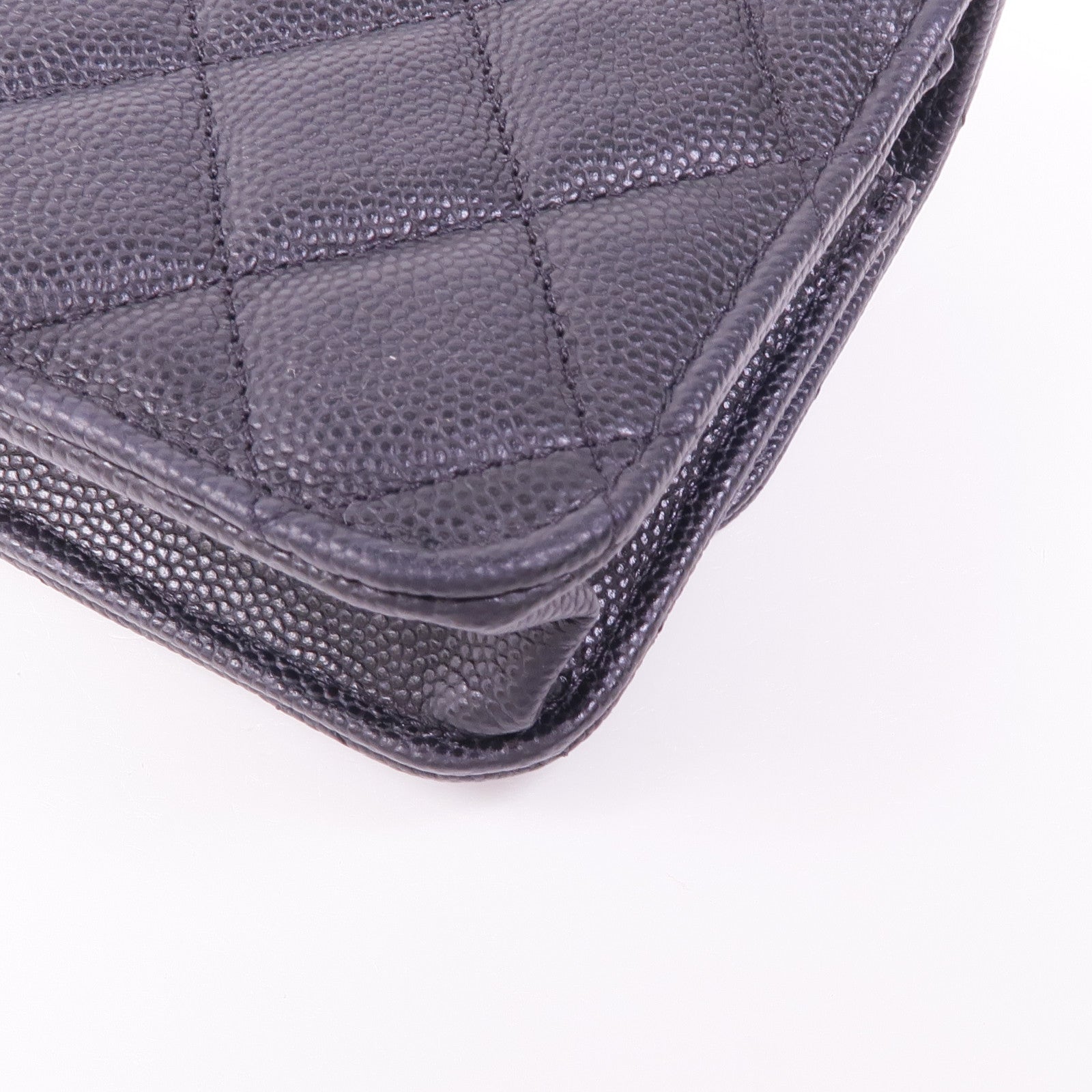 CHANEL 牛皮皮革WOC Wallet On Chain金扣鏈帶肩背袋