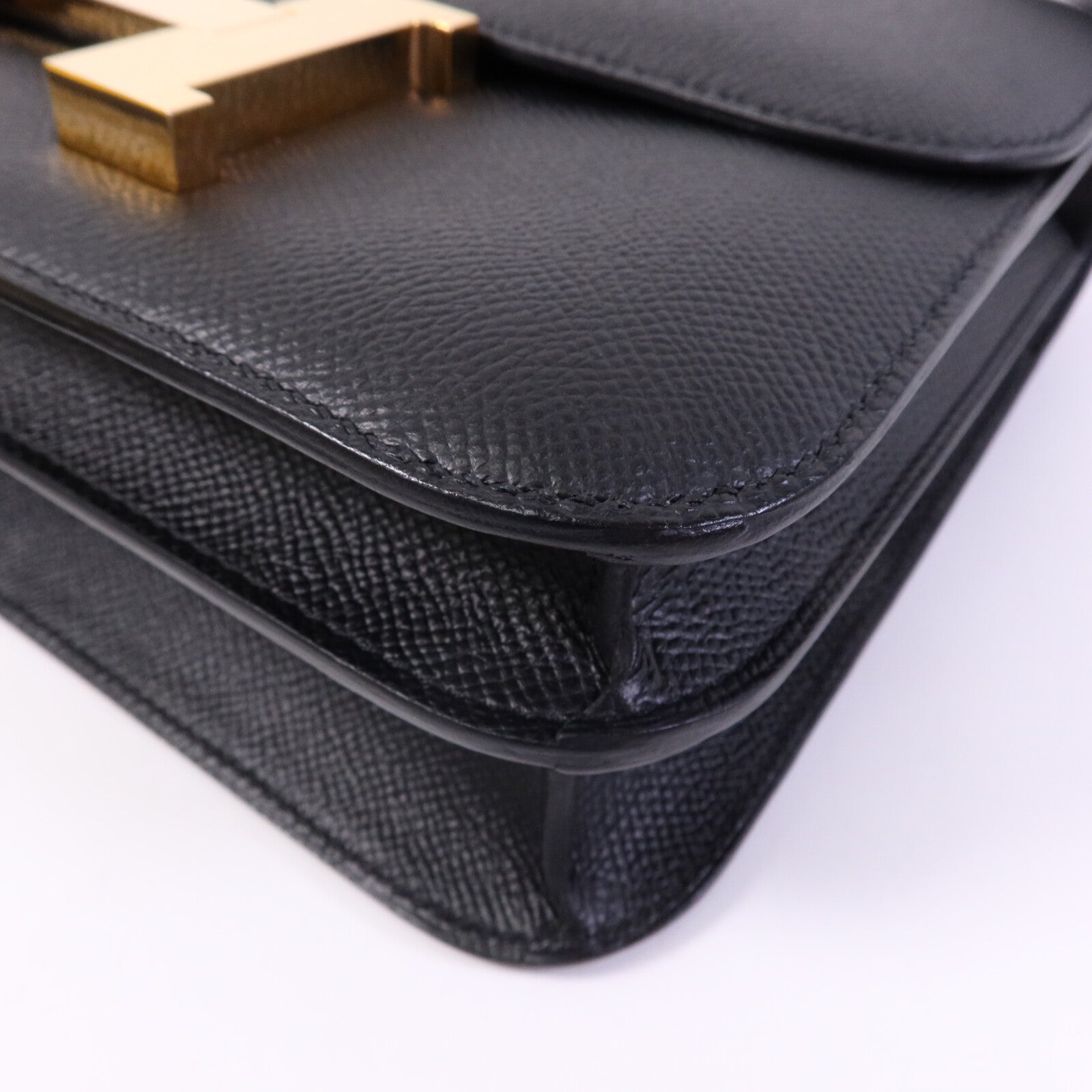 HERMES Epsom皮革Constance 24金扣手挽肩背兩用袋