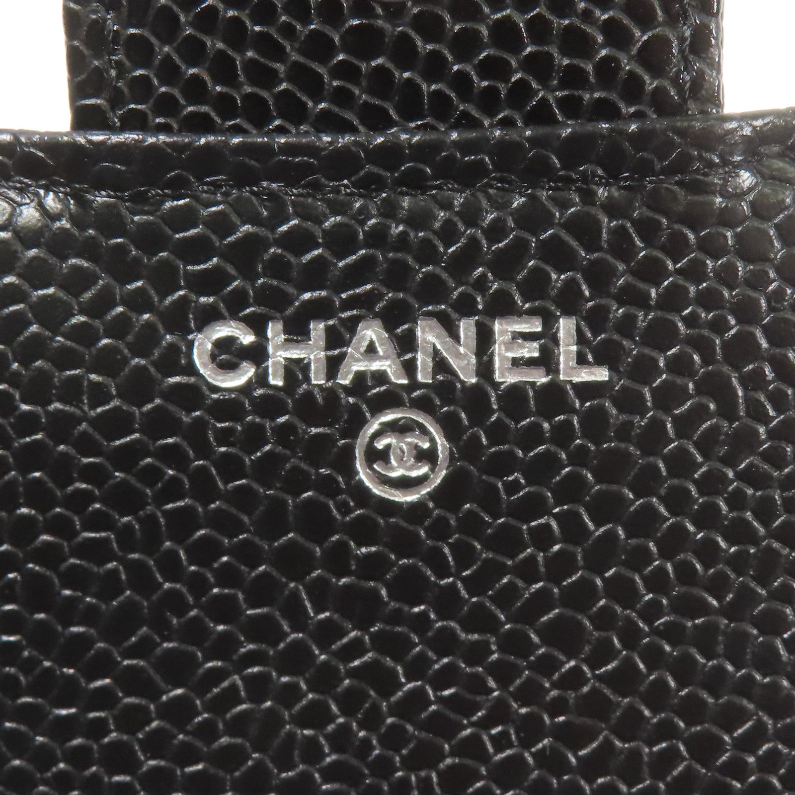 CHANEL 牛皮皮革Wallet銀扣錢包