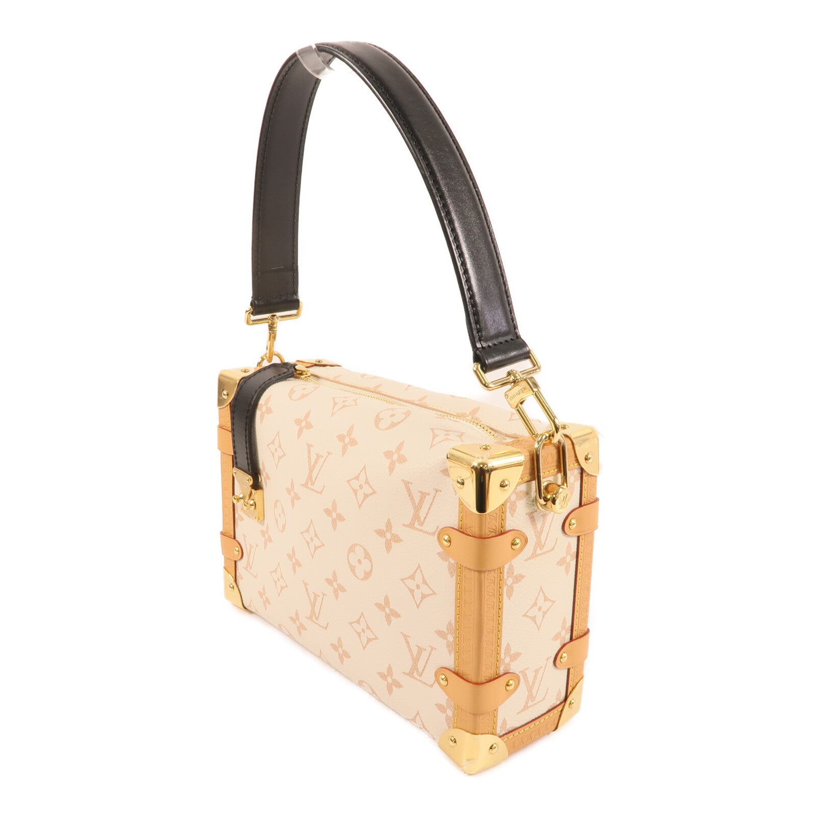 LOUIS VUITTON 【激減優惠】Monogram Dune Side Trunk MM金扣手挽肩背兩用袋
