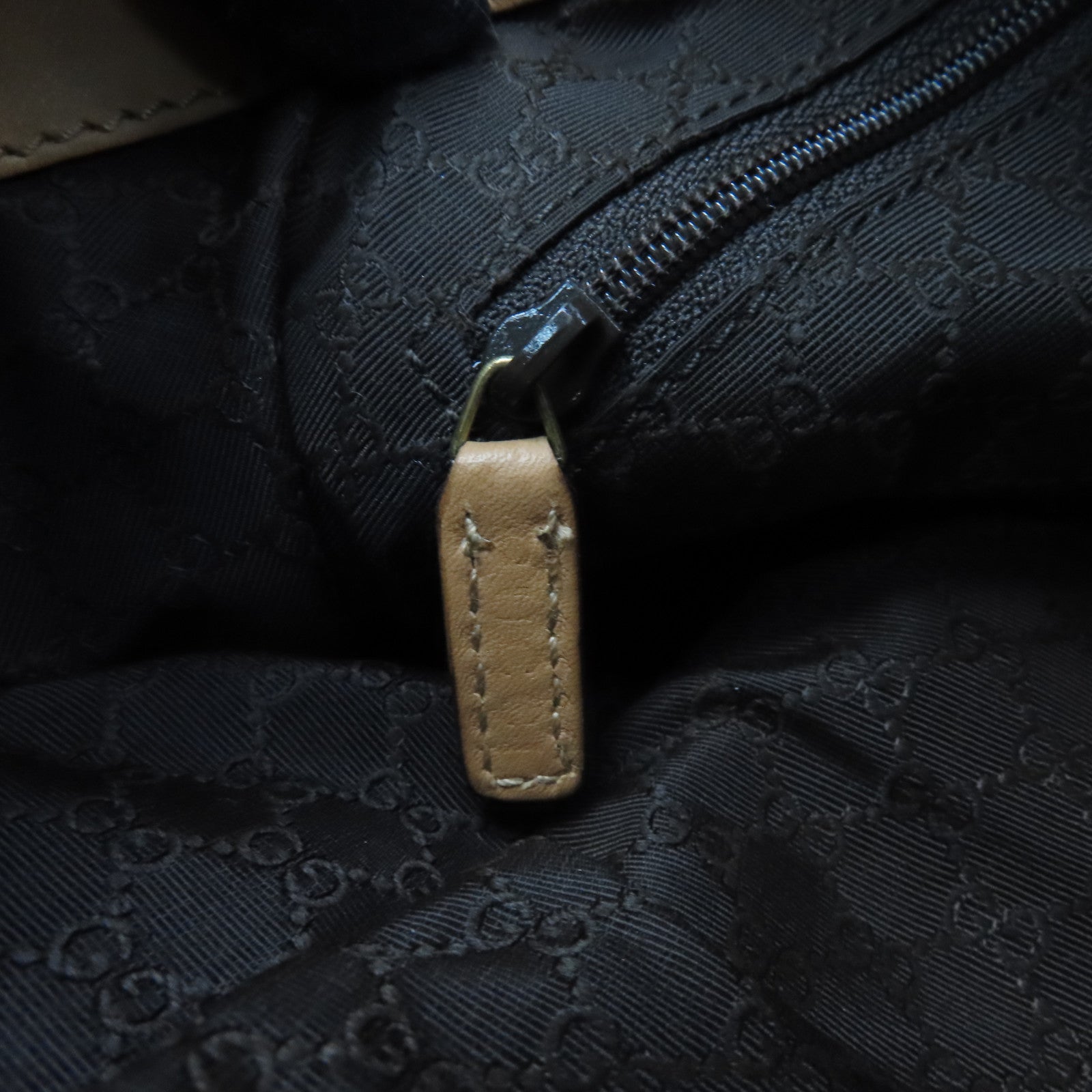 GUCCI 【激減優惠】牛皮皮革Shoulder Bag金扣肩背袋啡色