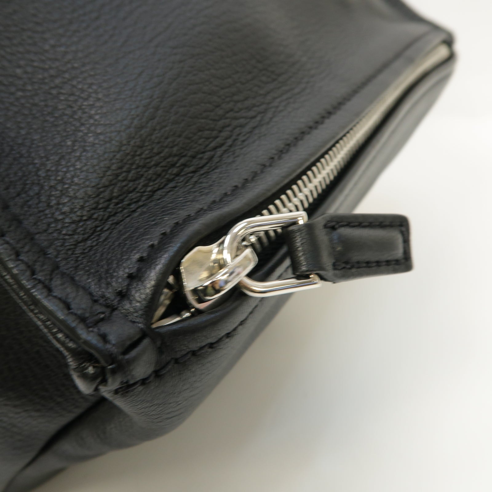 GIVENCHY 皮革Pandora 2 Way Shoulder Bag銀扣手挽肩背兩用袋黑色