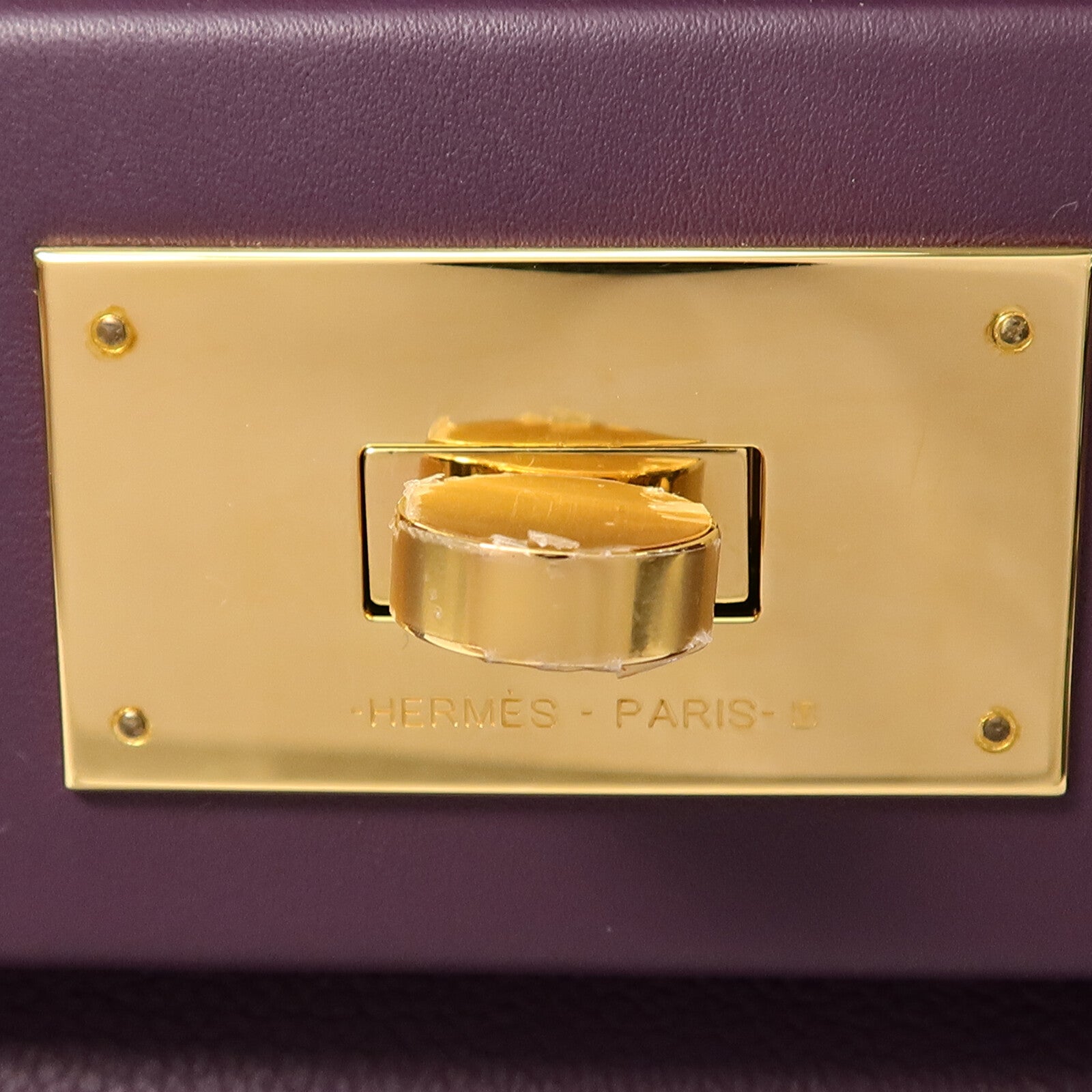 HERMES Evercolor皮革24/24 Mini手挽肩背兩用袋Cassis/Rouge Grenade
