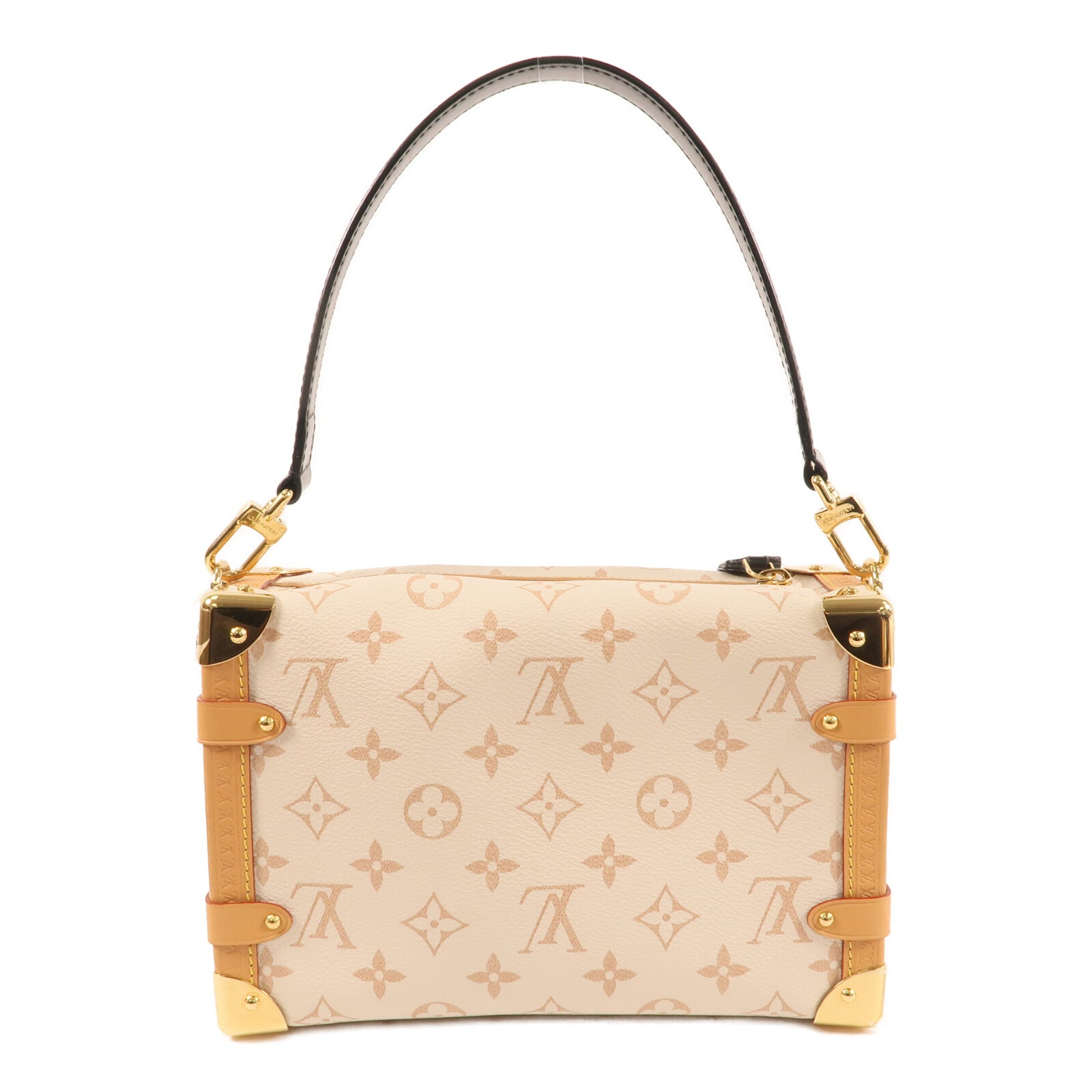 LOUIS VUITTON 【激減優惠】Monogram Dune Side Trunk MM金扣手挽肩背兩用袋