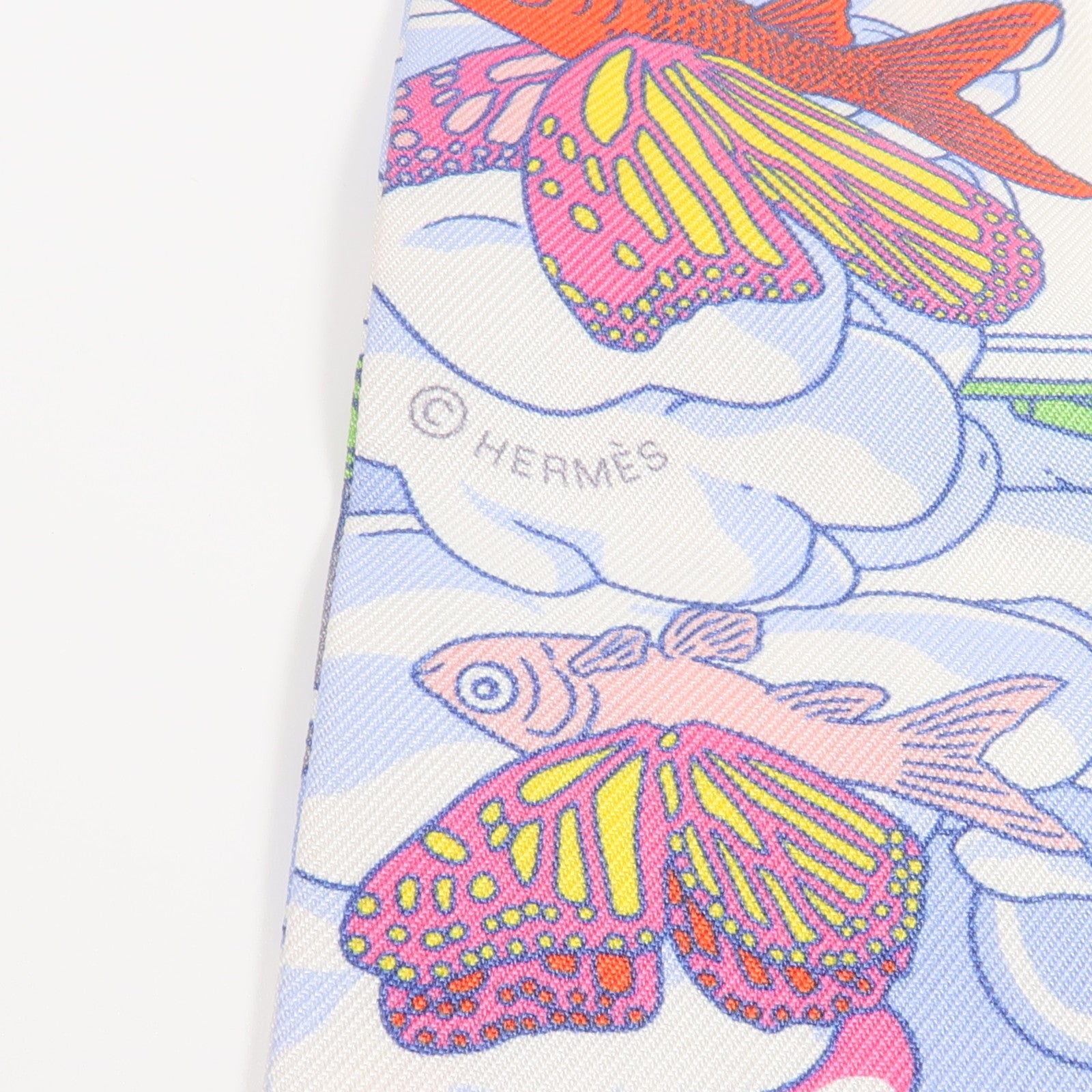 HERMES 絲質Twilly絲巾