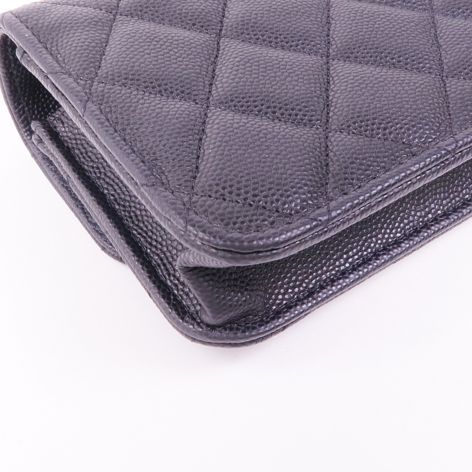 CHANEL 牛皮皮革WOC Wallet On Chain金扣鏈帶肩背袋