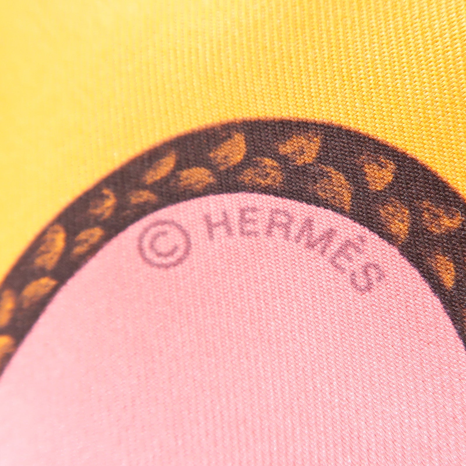 HERMES PHW Crossbody Bag Shoulder Bag Silk Multicolor