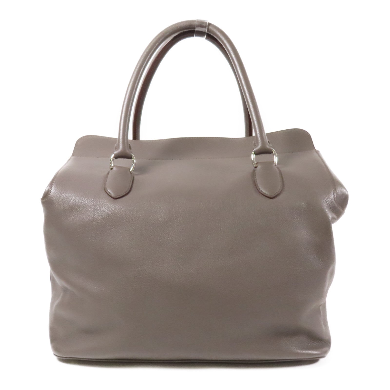 HERMES Swift皮革Toolbox 33銀扣手挽肩背兩用袋8F Etain – Brand