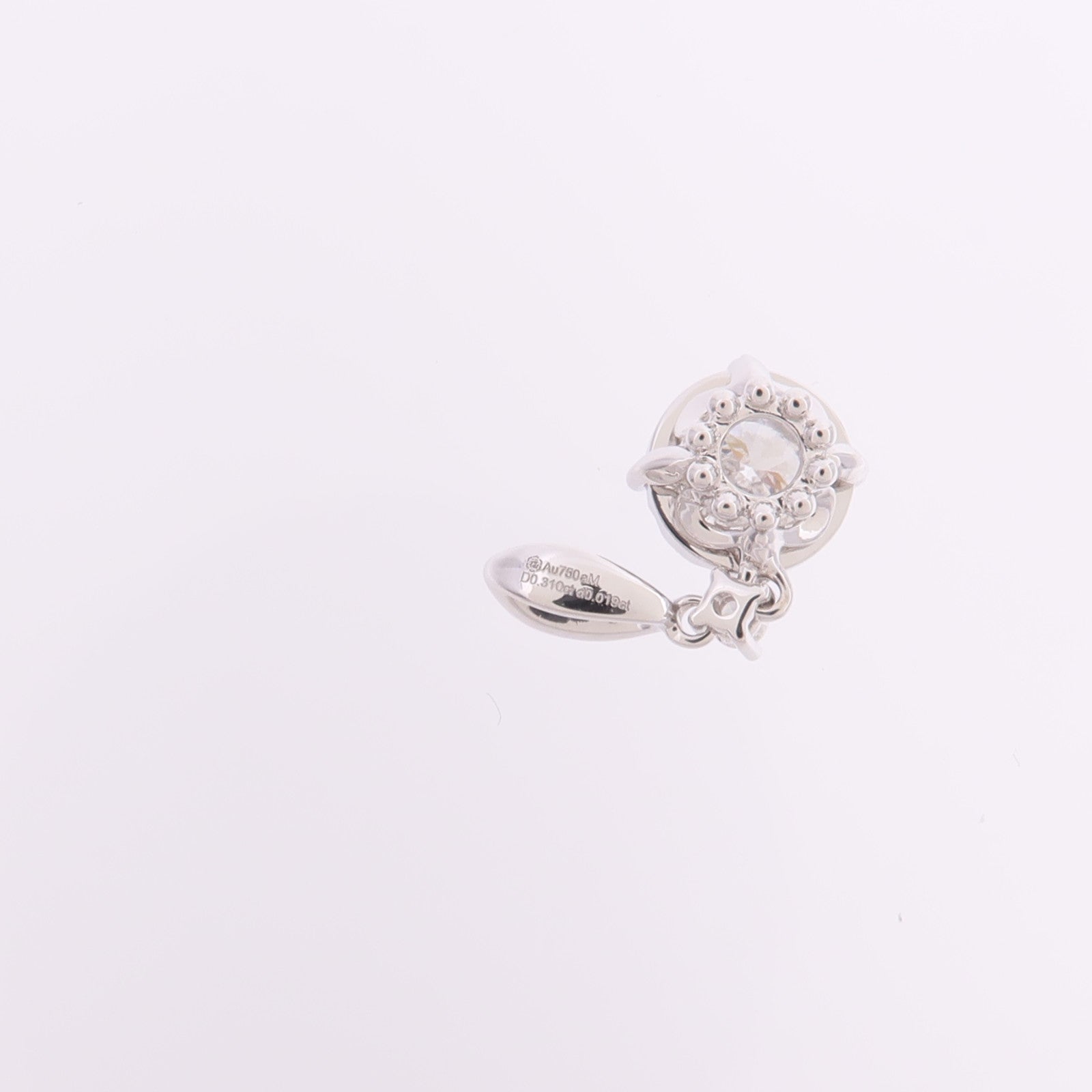 JEWELRY 18K白金Diamond Pendant Top鑽石吊墜