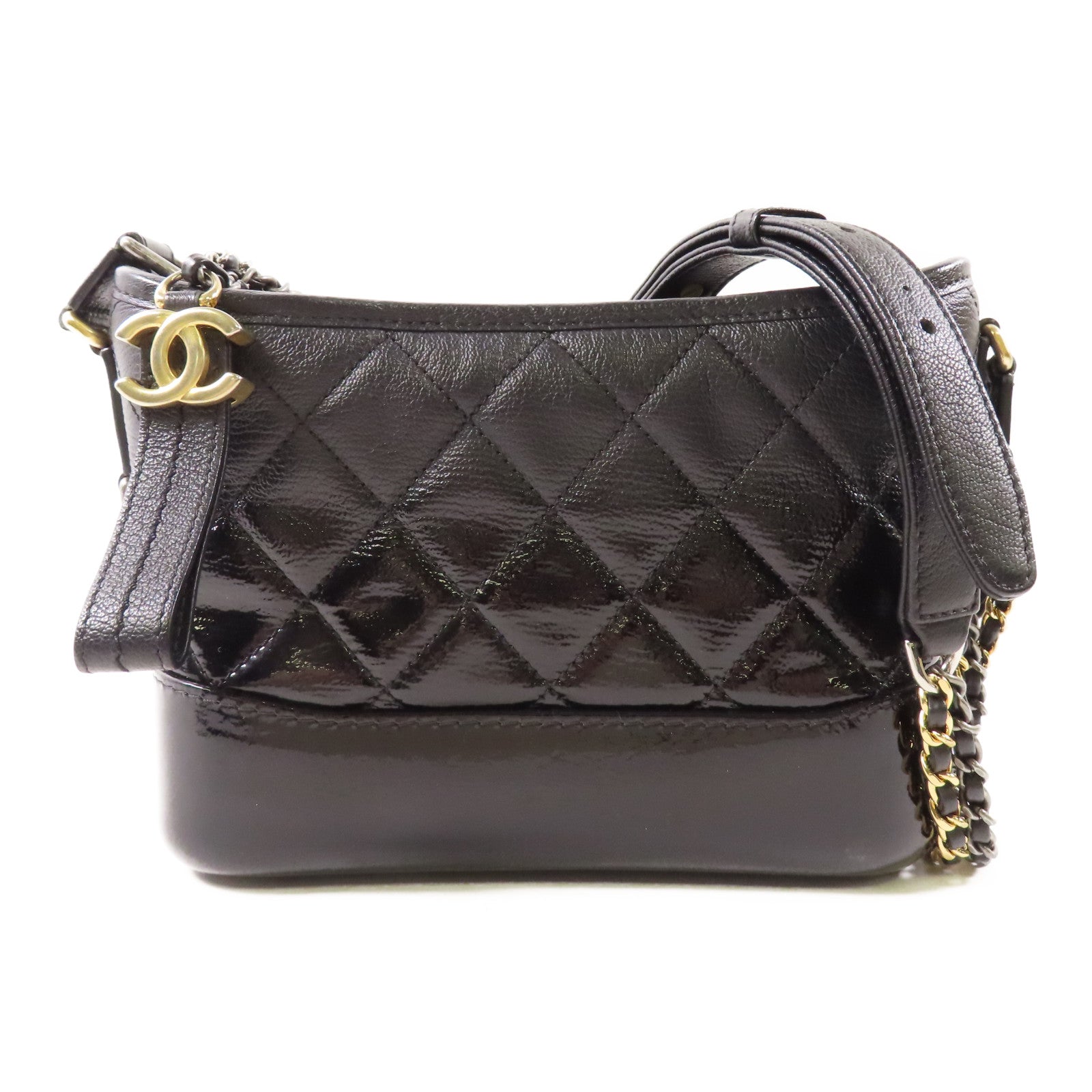 CHANEL 牛皮皮革Gabrielle Small鏈帶肩背袋