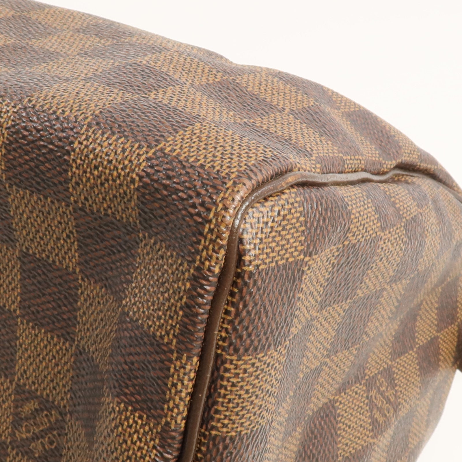 LOUIS VUITTON Damier Speedy 25金扣手挽袋