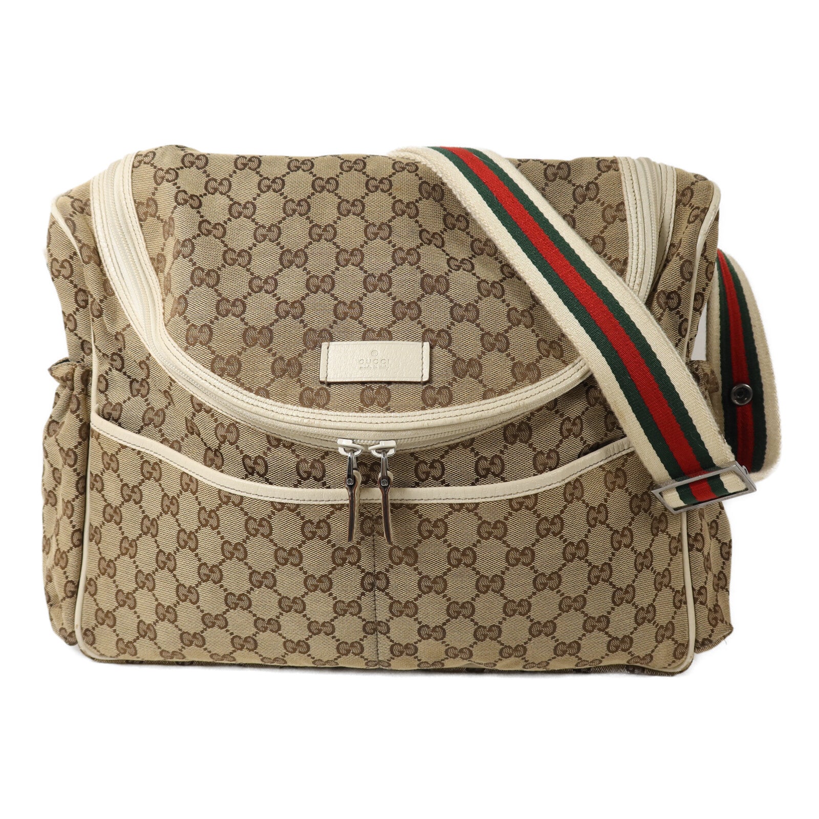 GUCCI 帆布Diaper Bag肩背袋