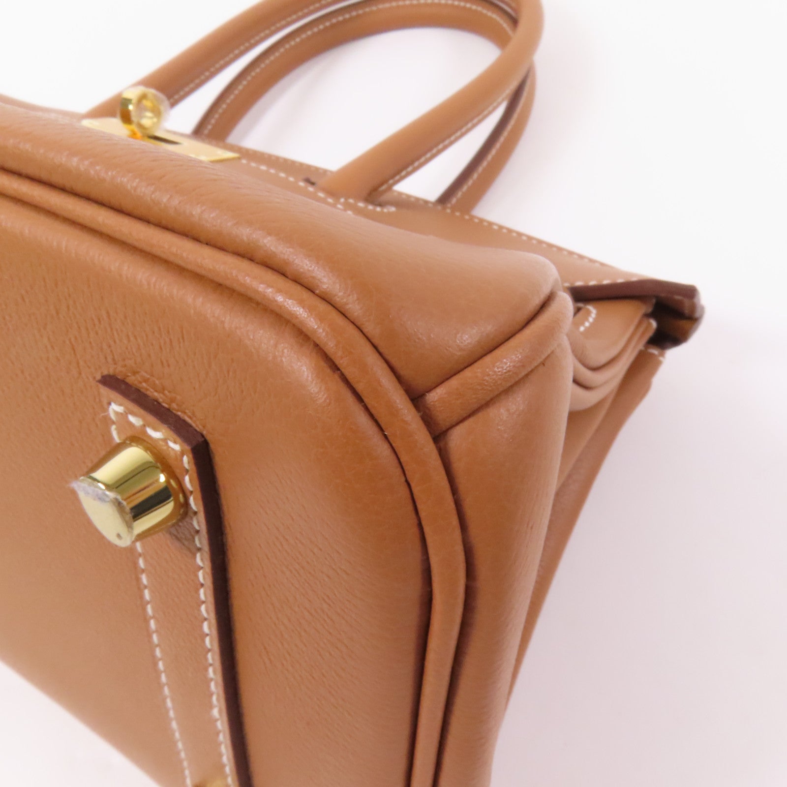 HERMES 【激減優惠】Evercolor皮革Shoulder Birkin Light 29金扣手挽袋Gold