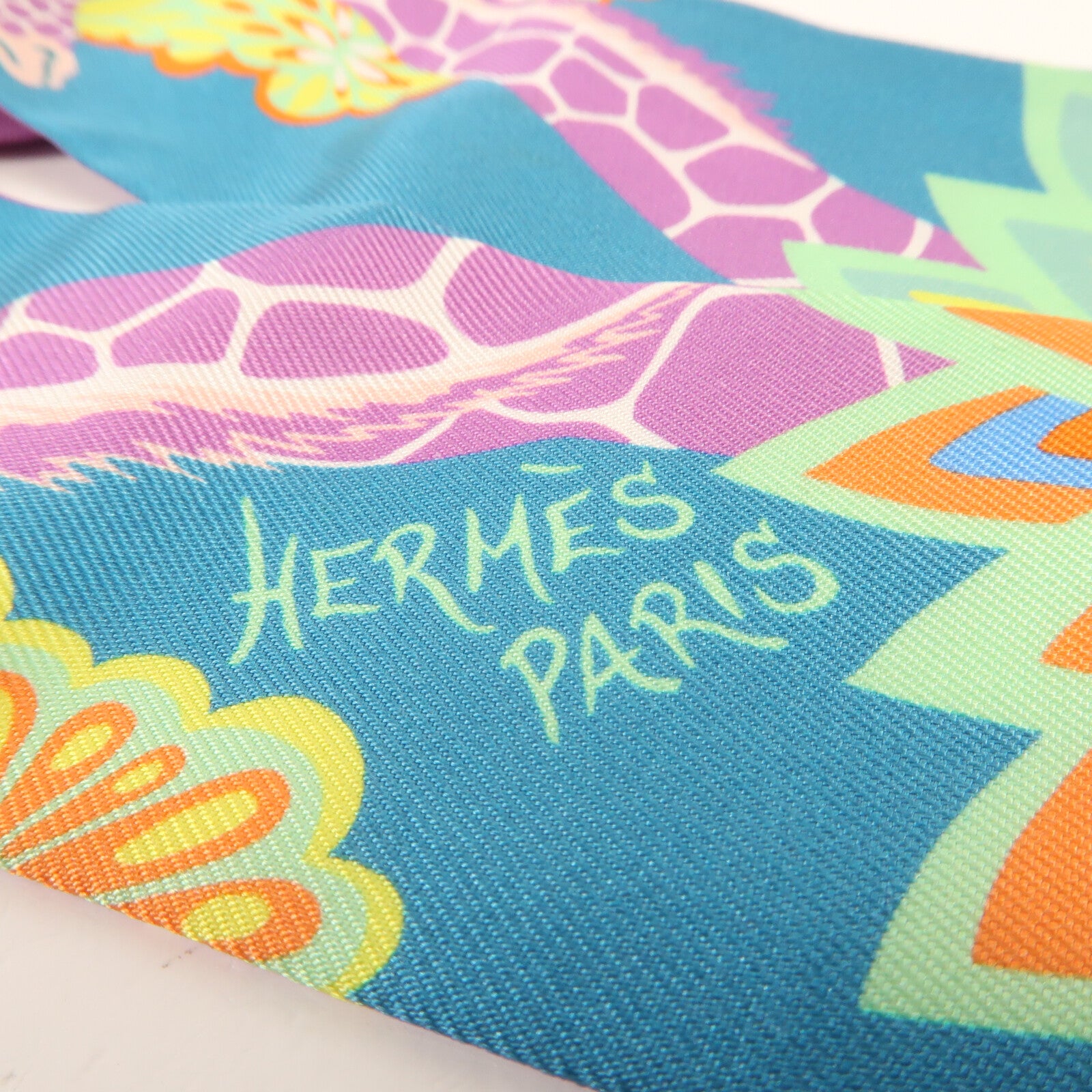 HERMES 絲質Twilly絲巾