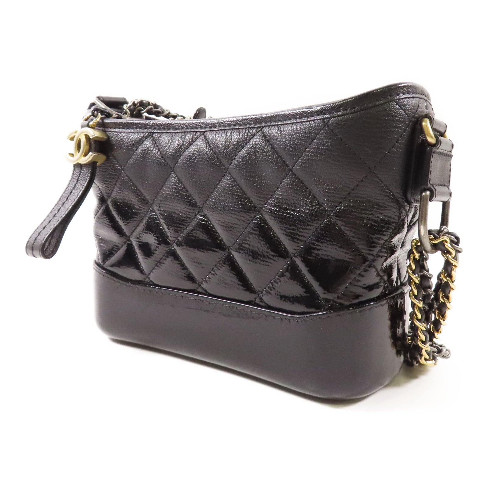 CHANEL 牛皮皮革Gabrielle Small鏈帶肩背袋
