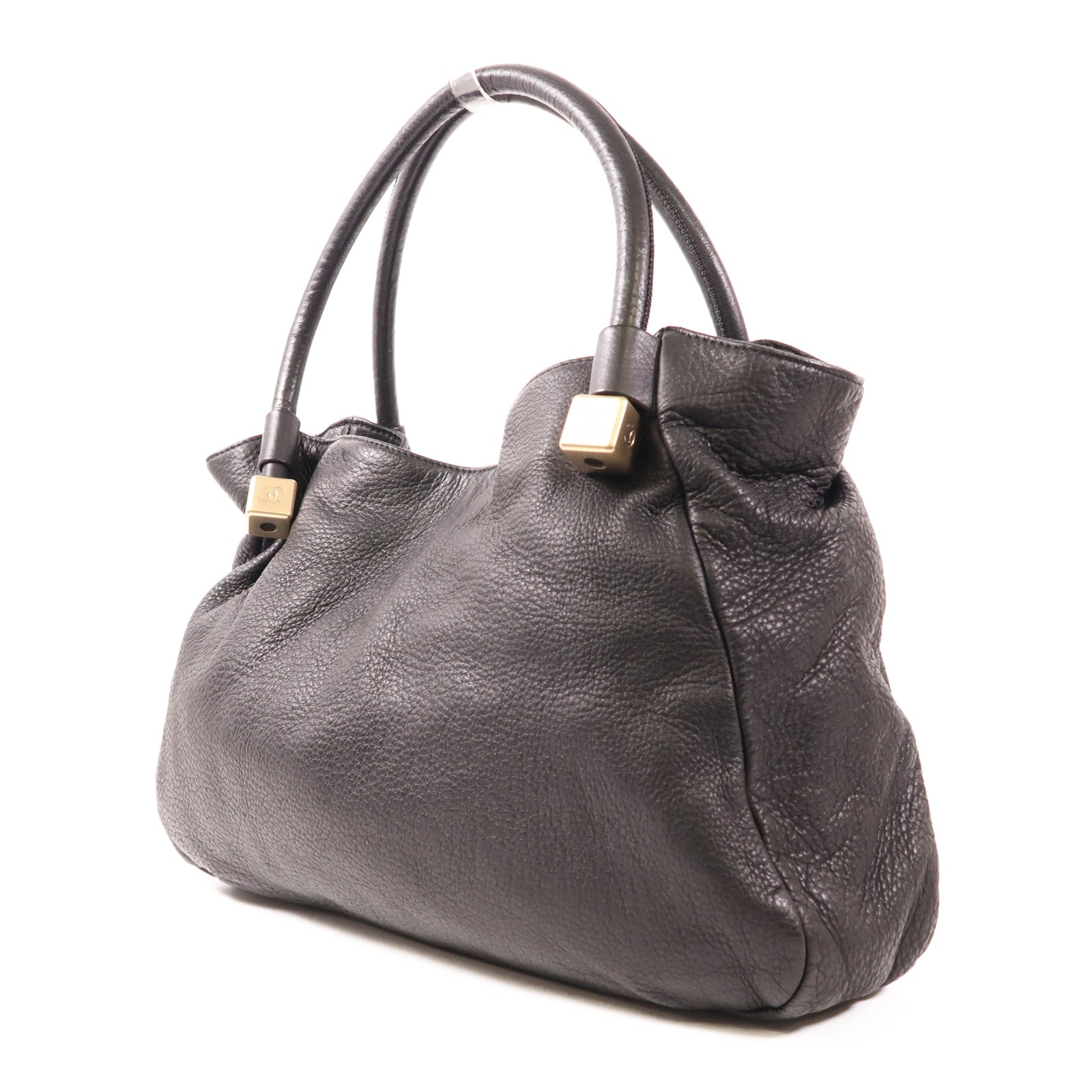 CHANEL 牛皮皮革Shoulder Bag金扣肩背袋