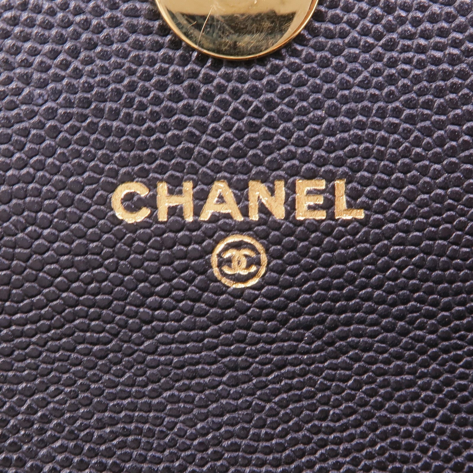 CHANEL 牛皮皮革WOC Wallet On Chain金扣鏈帶肩背袋