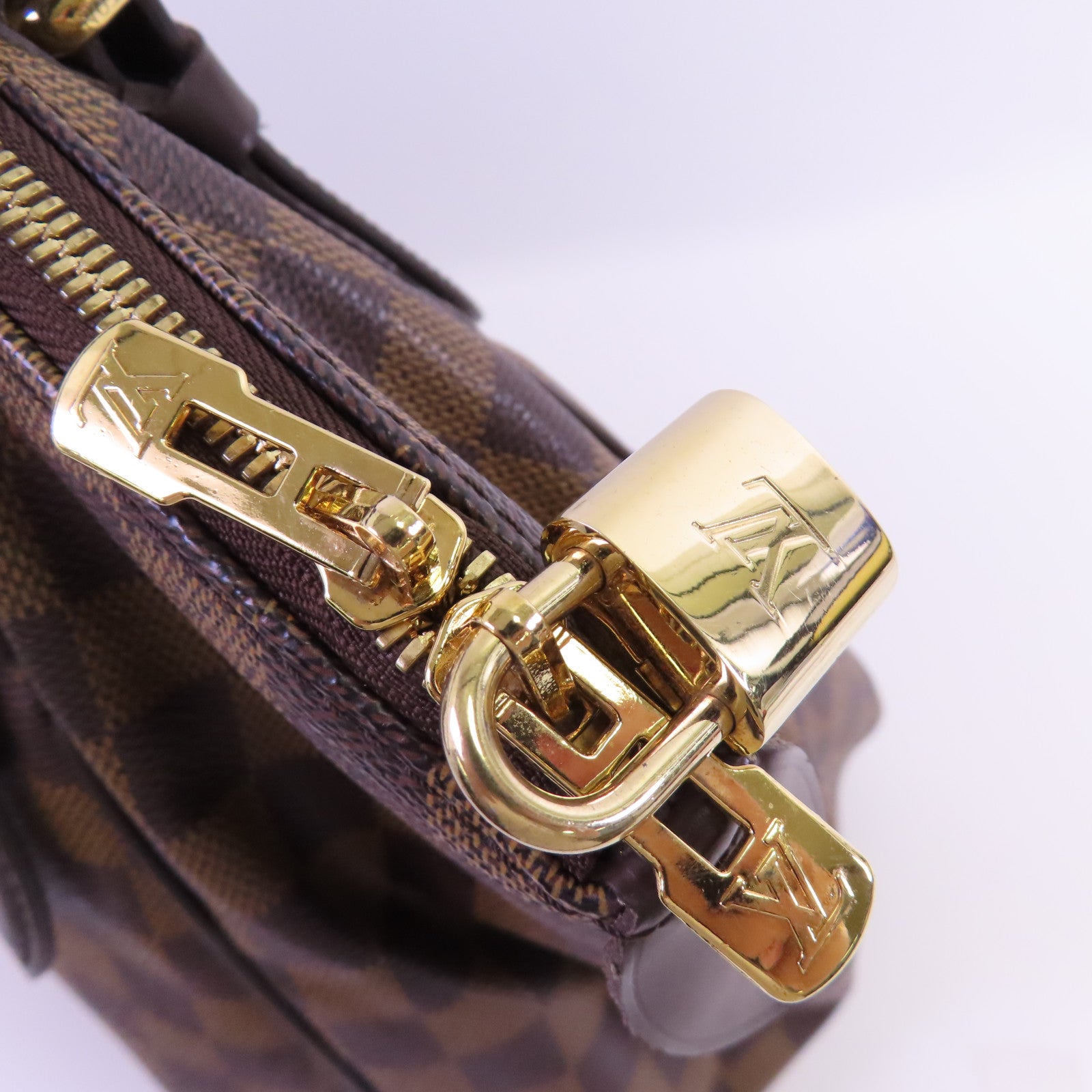 LOUIS VUITTON 【激減優惠】Damier Verona GM金扣肩背袋