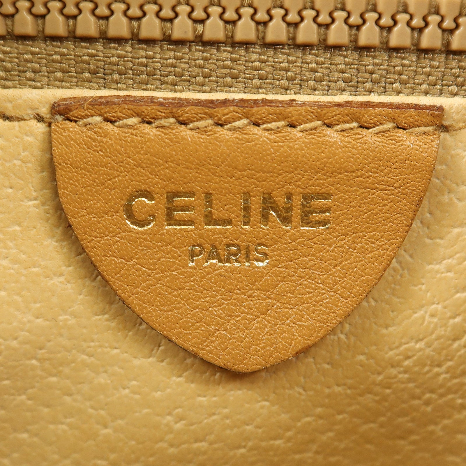 CELINE 塗層帆布Vintage Bag金扣肩背袋