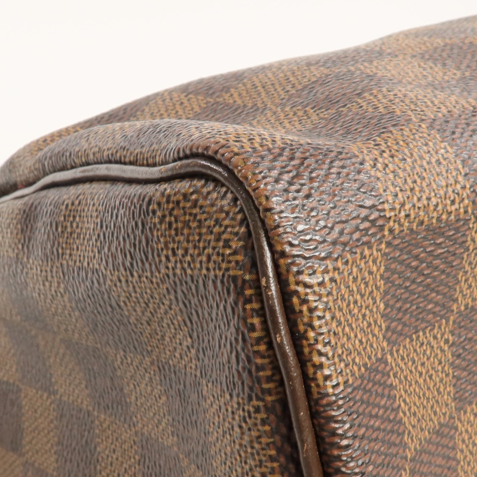LOUIS VUITTON Damier Speedy 25金扣手挽袋
