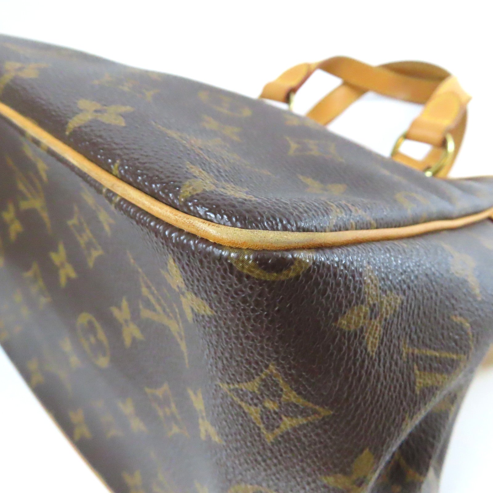 LOUIS VUITTON 【激減優惠】Monogram Batignolles金扣手挽袋啡色