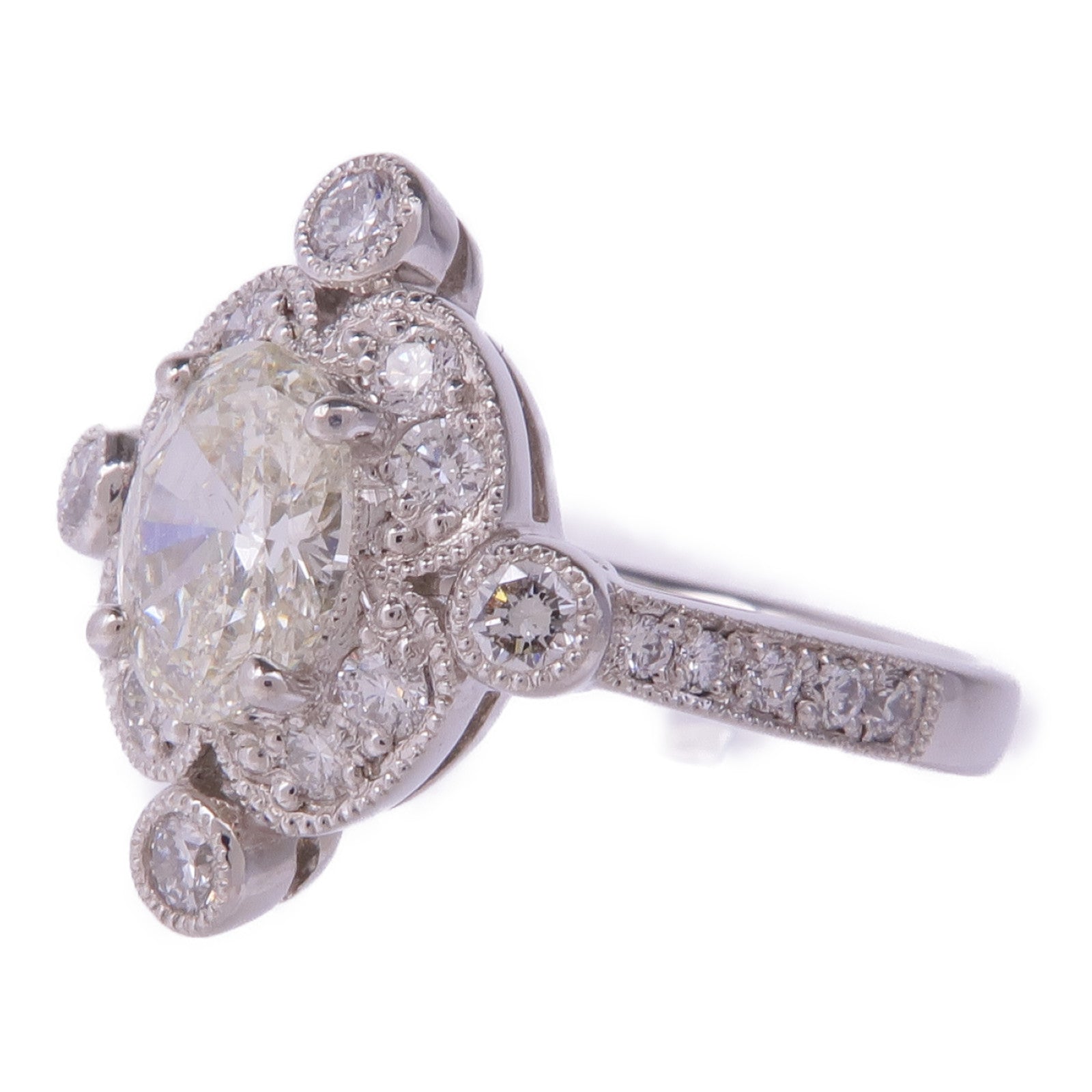 JEWELRY PT900鉑金Diamond Ring鑽石戒指US#6.5