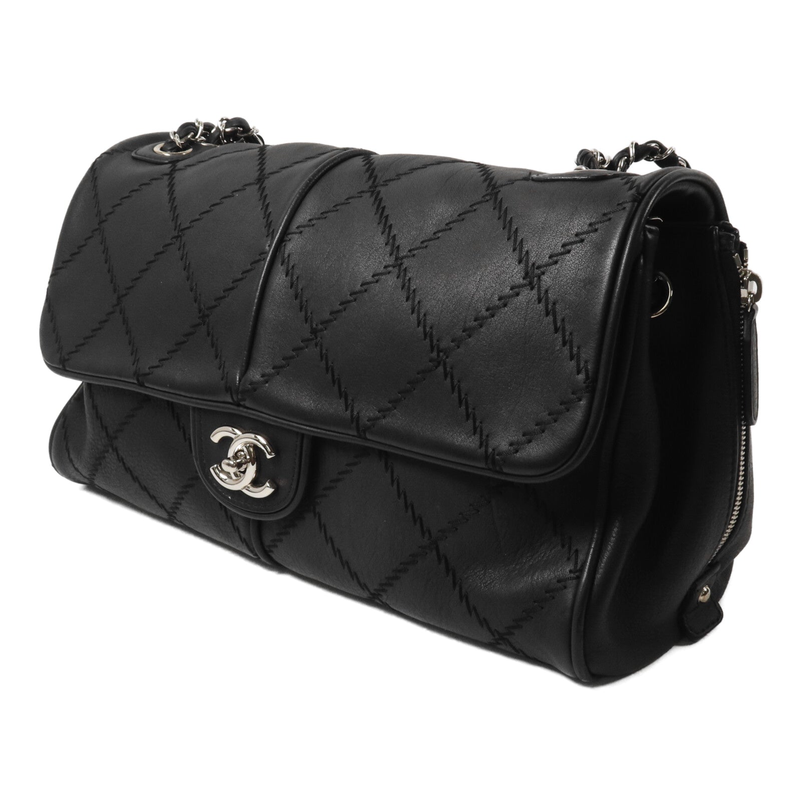 CHANEL 牛皮皮革Chain Shoulder鏈帶肩背袋