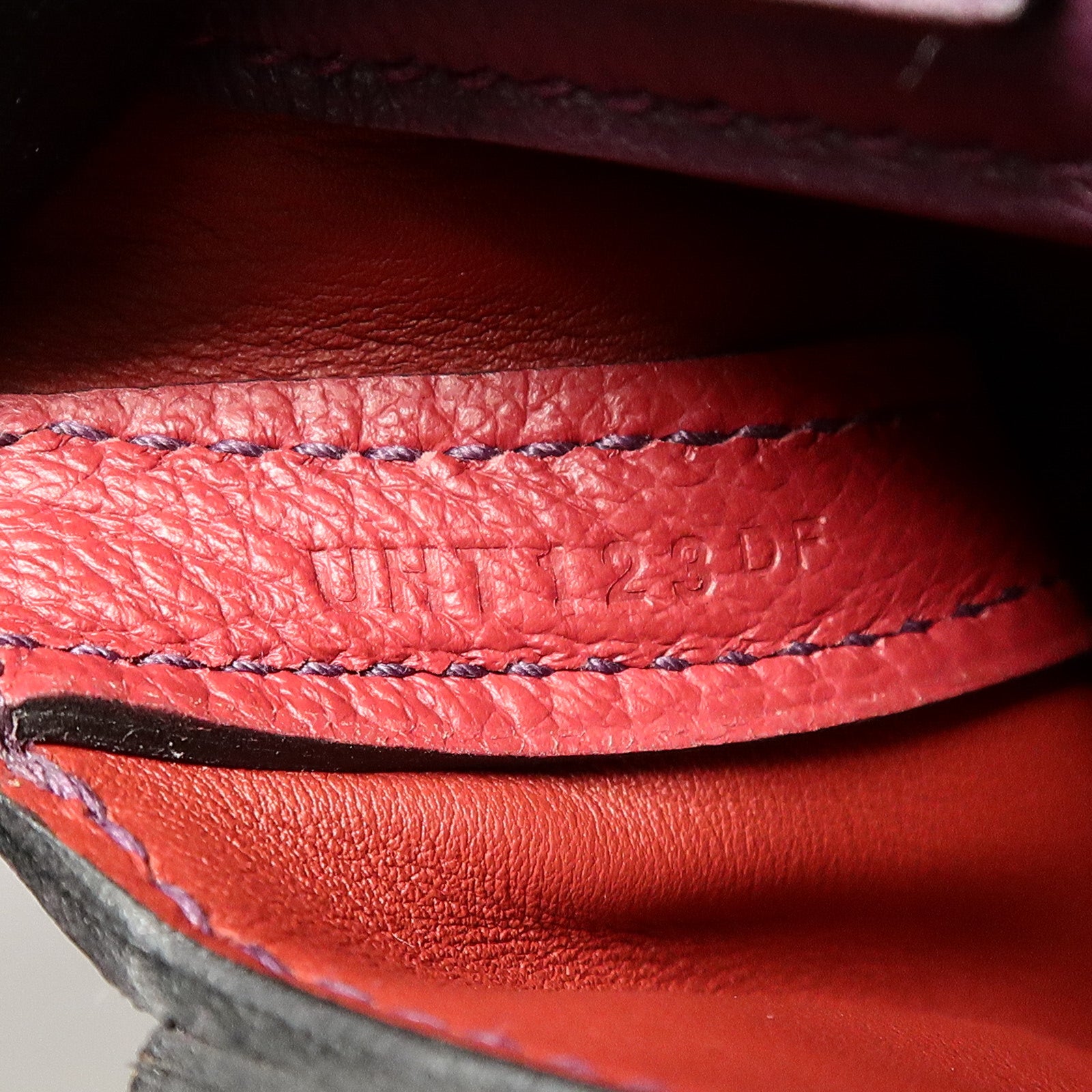HERMES Evercolor皮革24/24 Mini手挽肩背兩用袋Cassis/Rouge Grenade