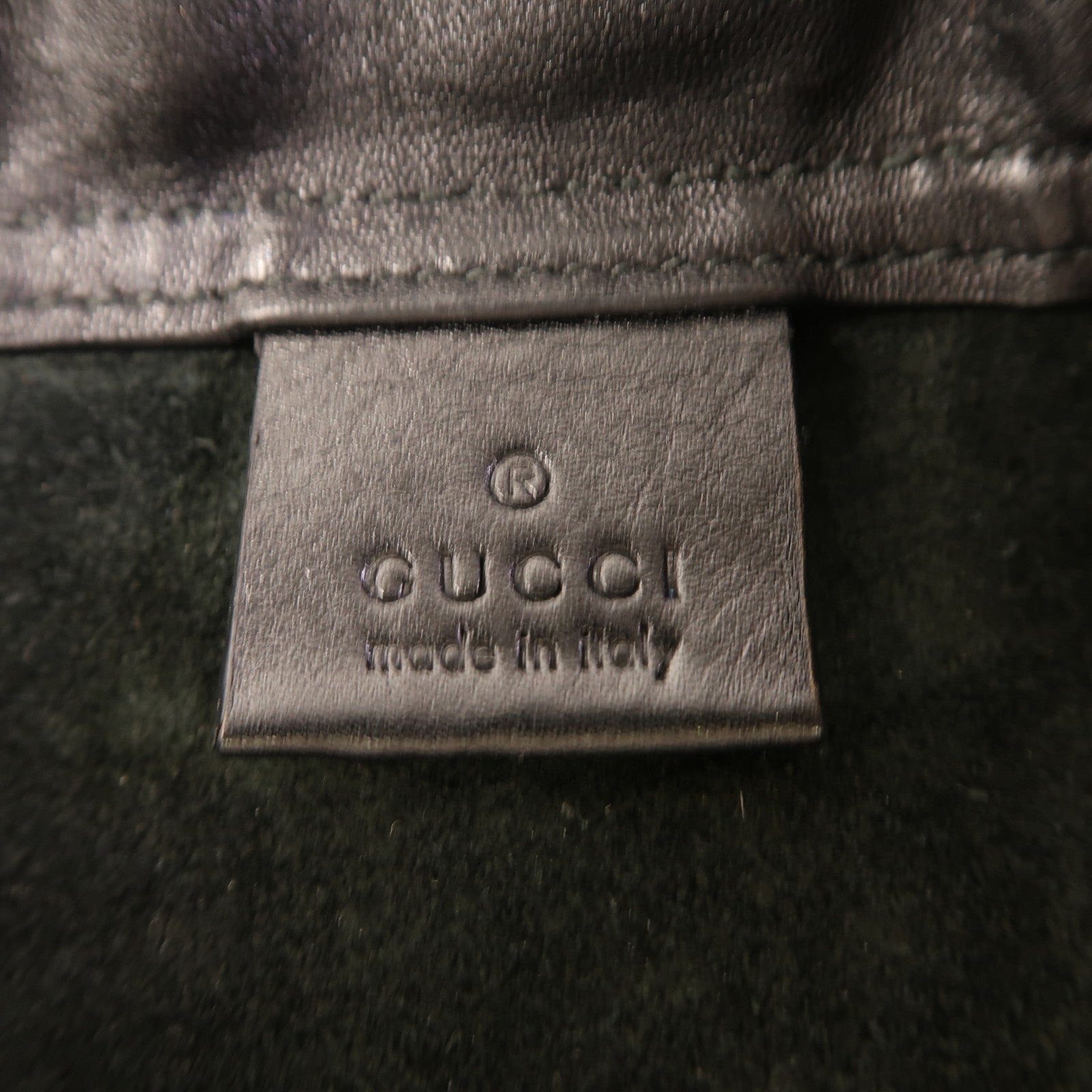GUCCI 皮革Drawstring Backpack背包