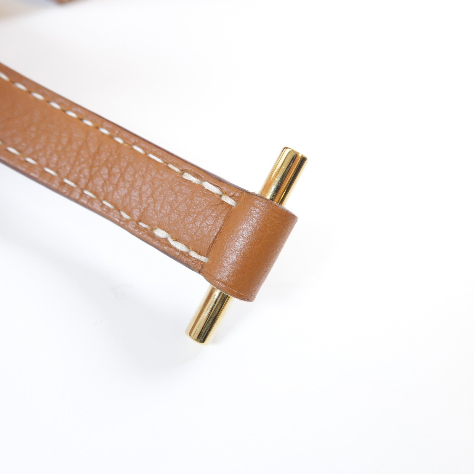 HERMES Evercolor皮革Roulis 23金扣肩背袋Gold經典駝色