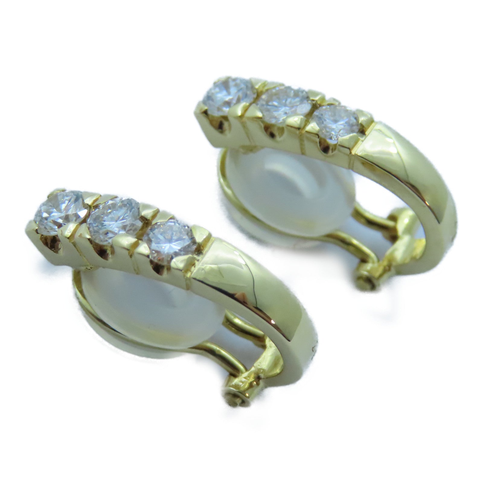 JEWELRY 【激減優惠】18K黃金Diamond Earrings 0.37ct/0.37ct鑽石耳環
