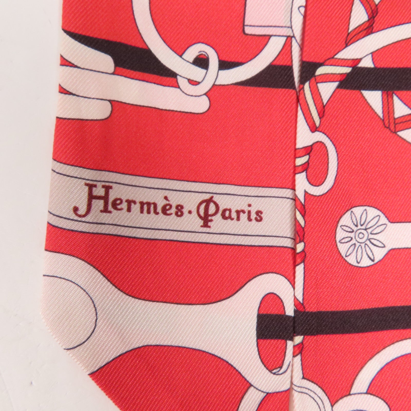 HERMES 絲質Twilly絲巾