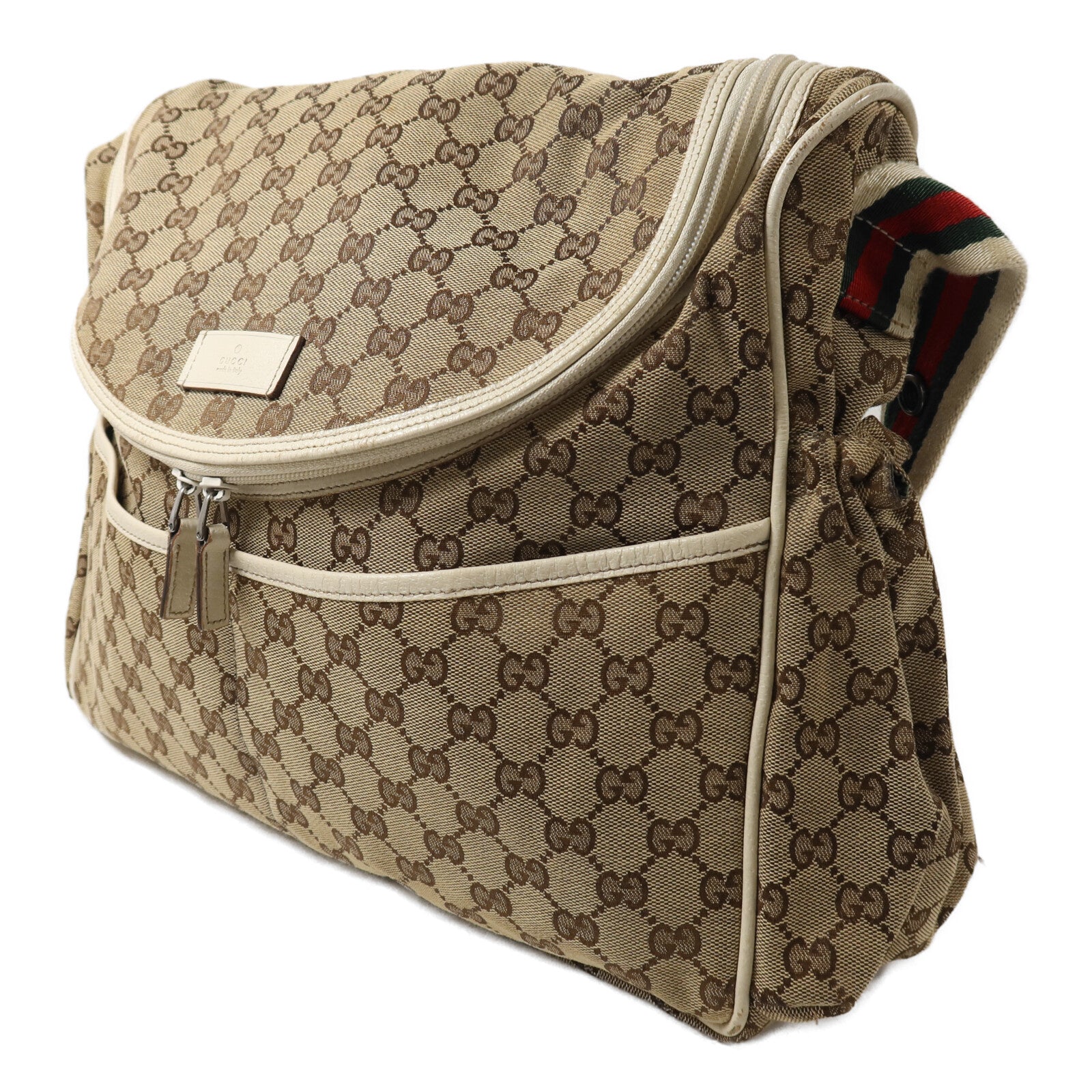GUCCI 帆布Diaper Bag肩背袋