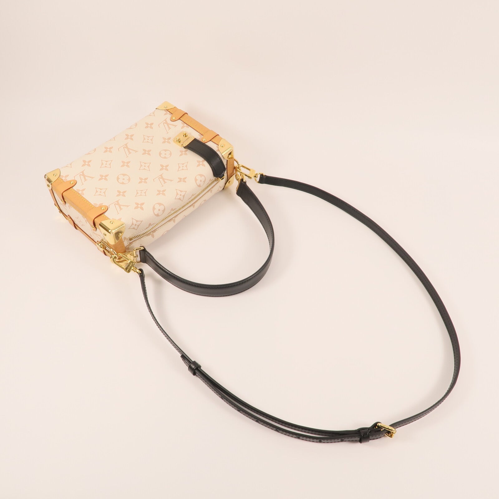LOUIS VUITTON 【激減優惠】Monogram Dune Side Trunk MM金扣手挽肩背兩用袋