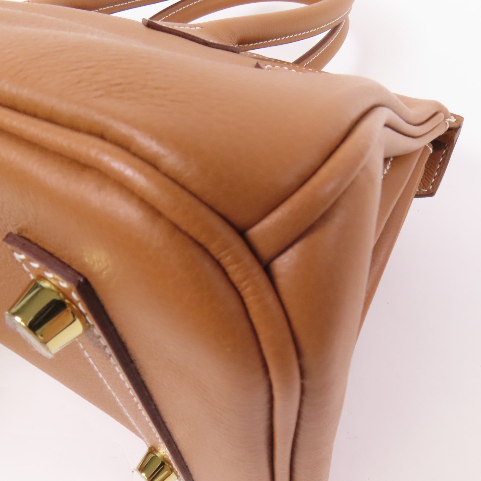 HERMES 【激減優惠】Evercolor皮革Shoulder Birkin Light 29金扣手挽袋Gold
