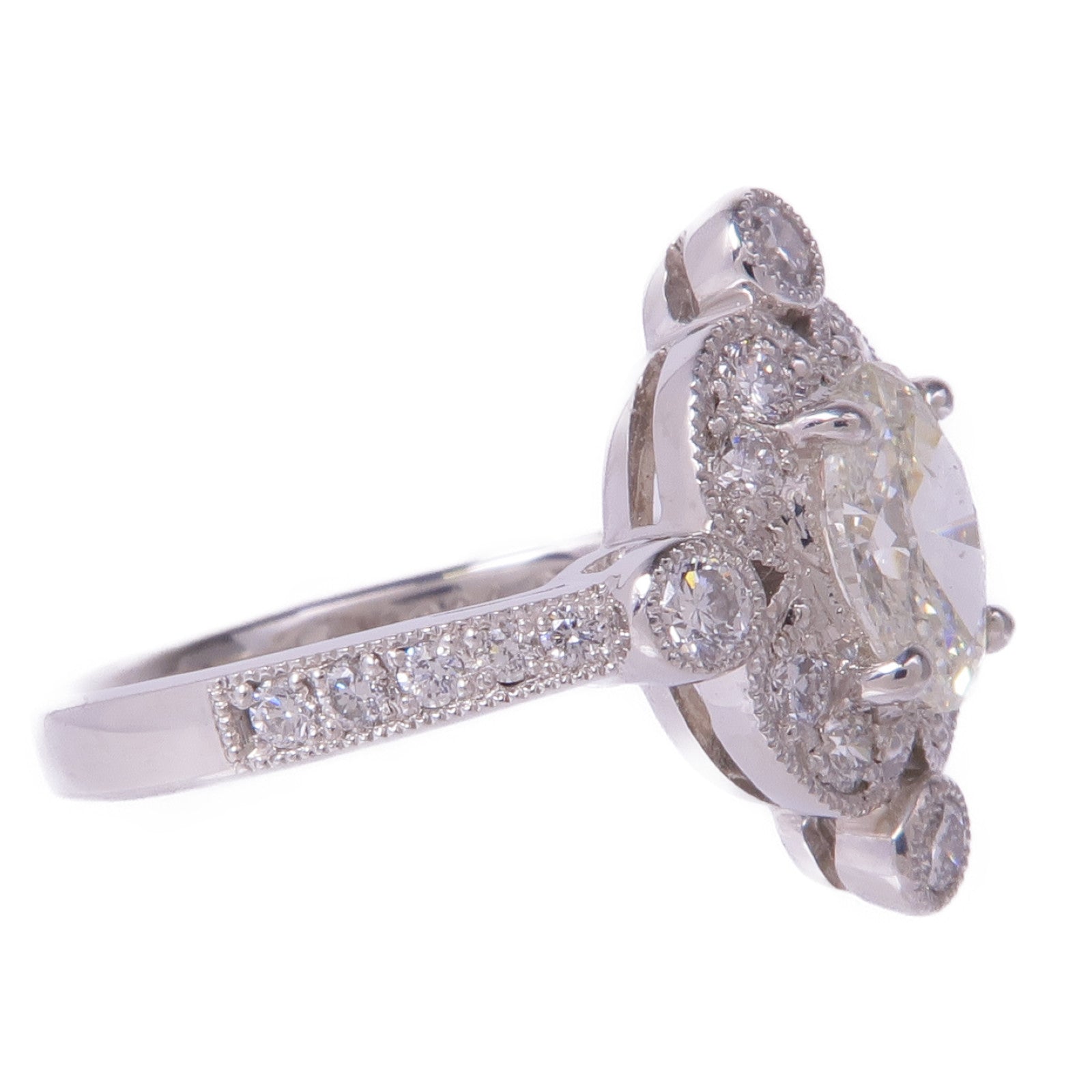 JEWELRY PT900鉑金Diamond Ring鑽石戒指US#6.5