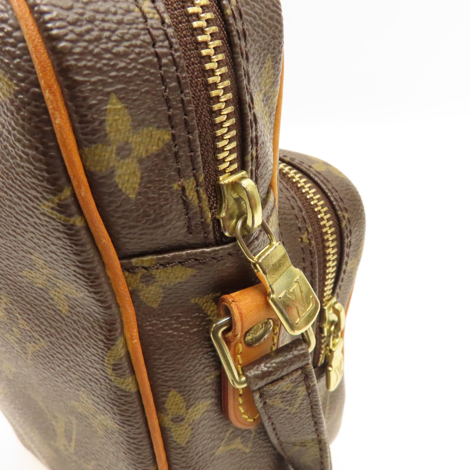 LOUIS VUITTON Monogram Amazon金扣肩背袋棕色