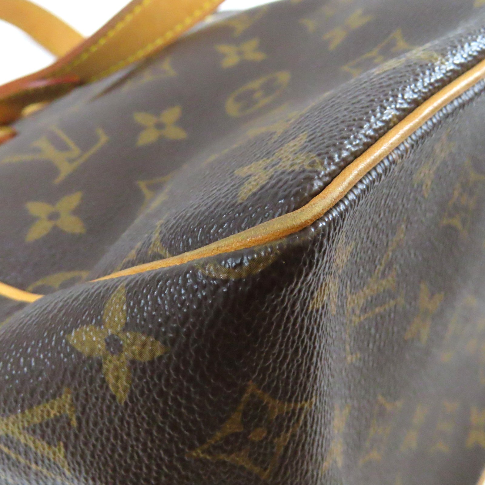 LOUIS VUITTON 【激減優惠】Monogram Batignolles金扣手挽袋啡色