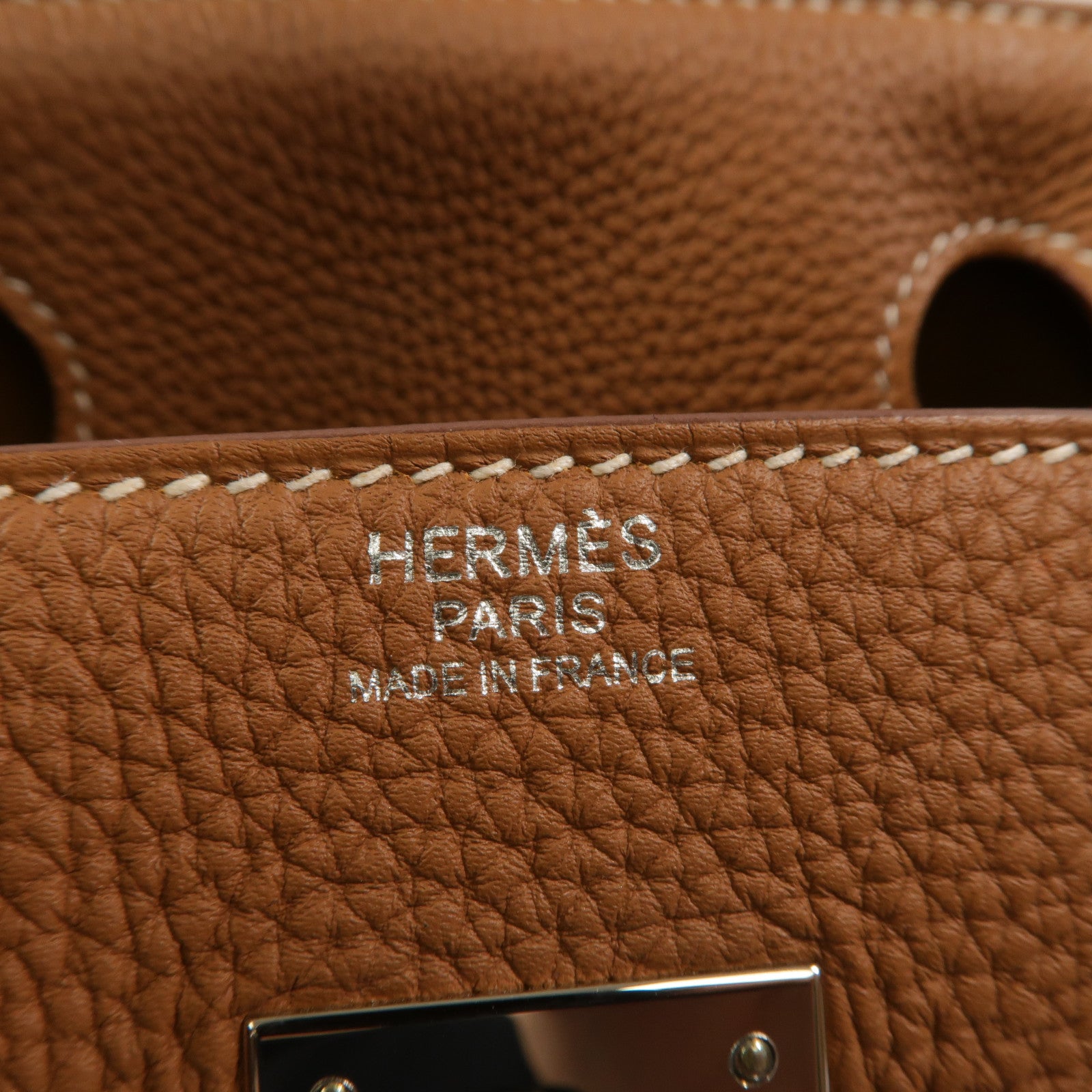 HERMES Togo皮革Birkin 30手挽袋Gold