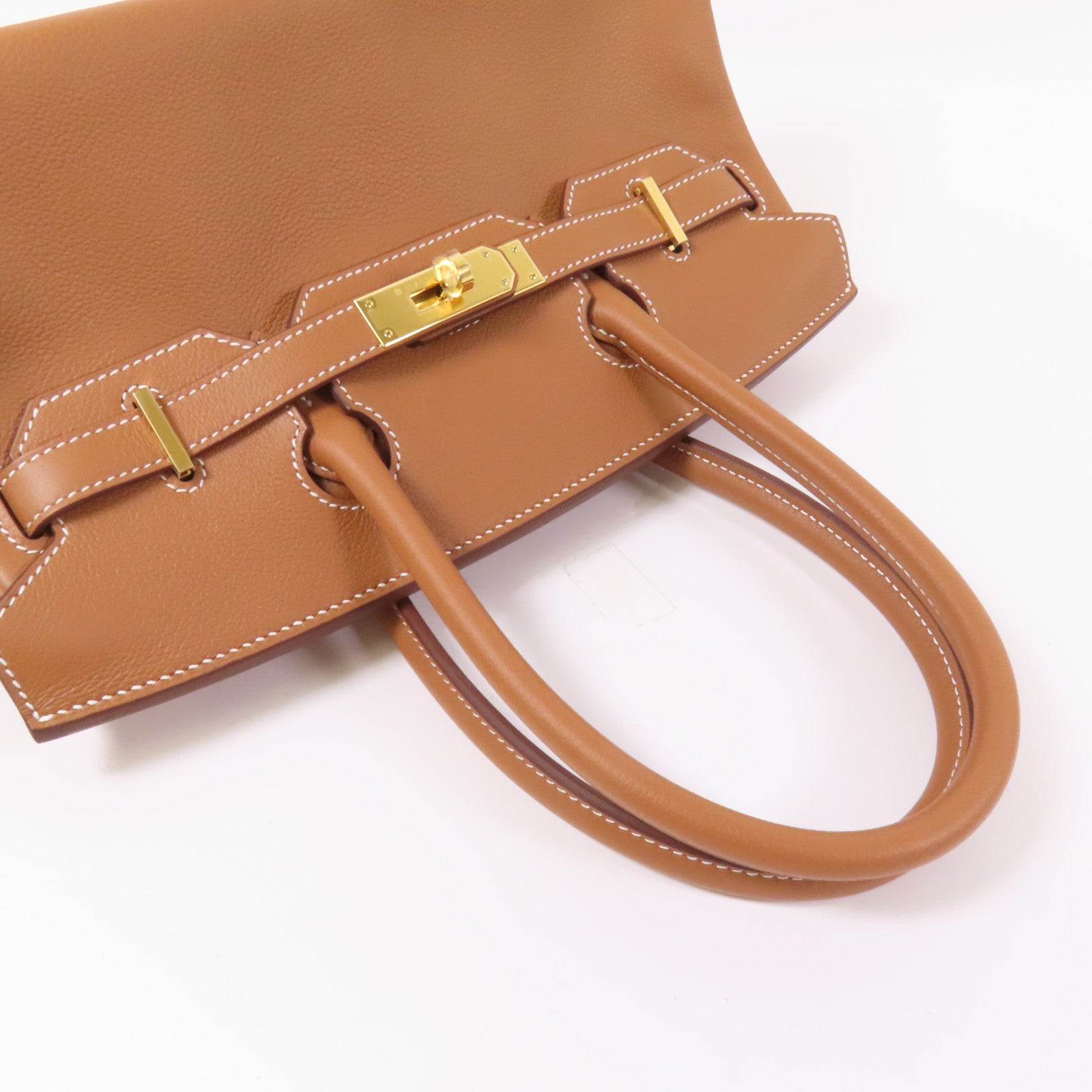 HERMES Evercolor皮革Shoulder Birkin Light 29金扣手挽袋Gold