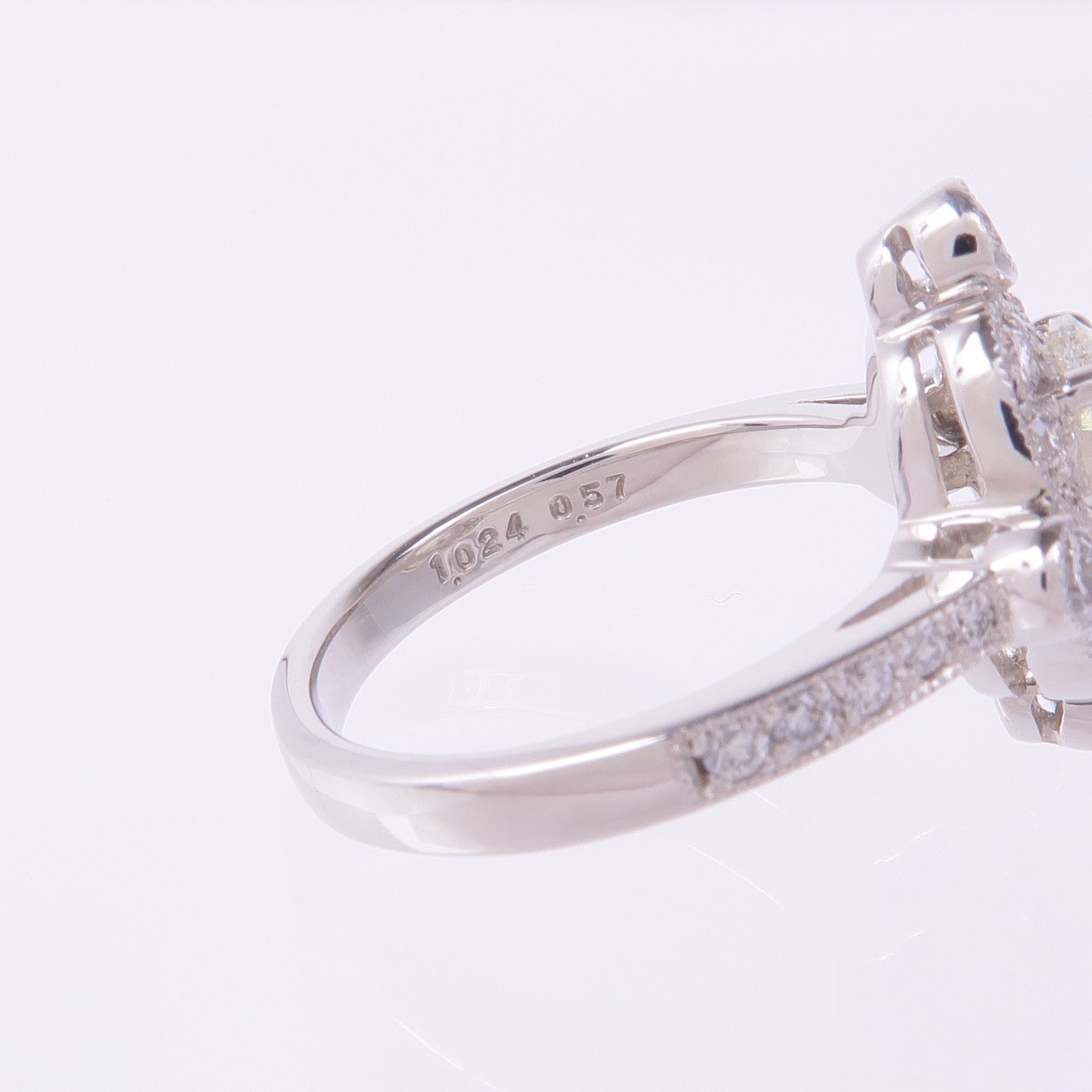 JEWELRY PT900鉑金Diamond Ring鑽石戒指US#6.5