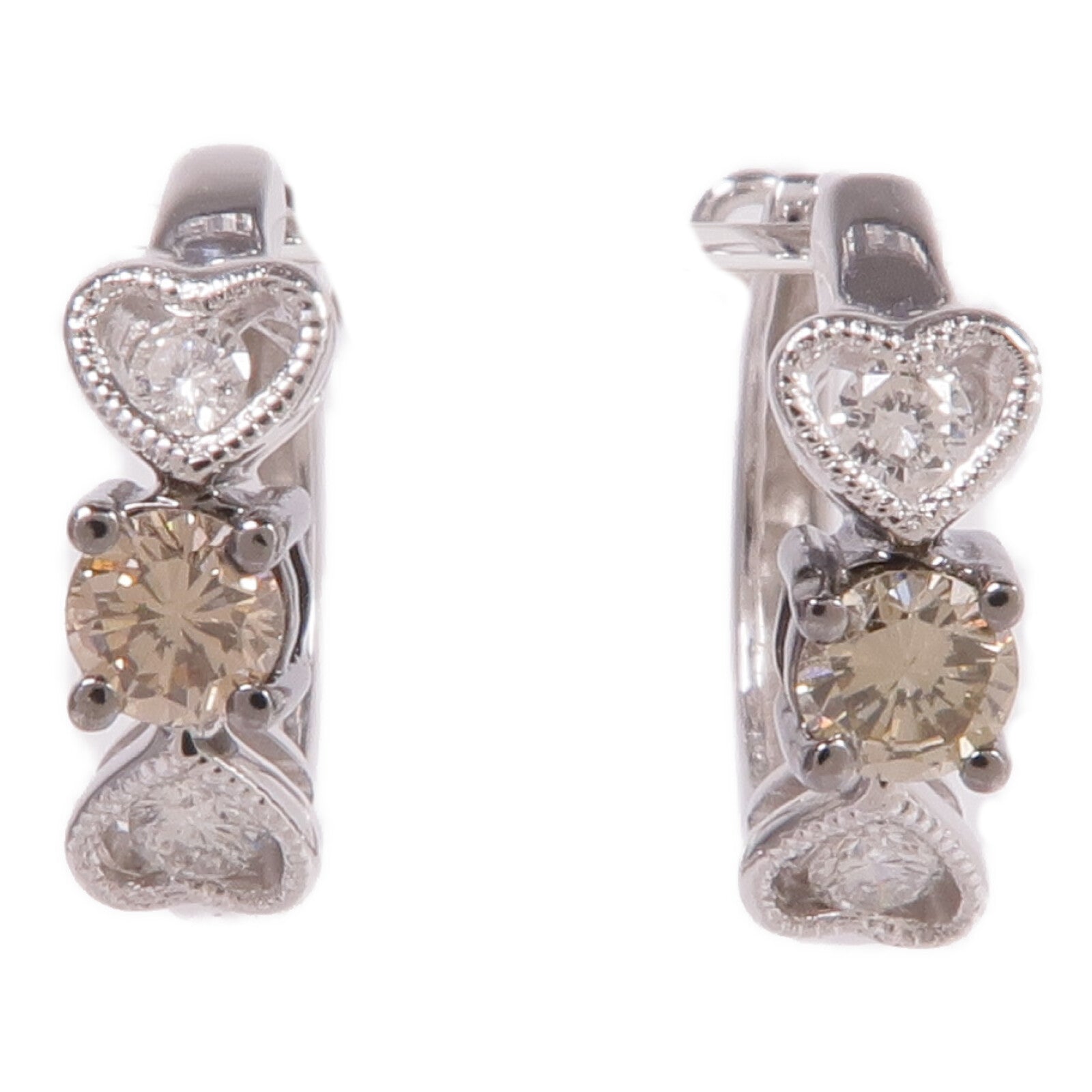 JEWELRY 18K白金Diamond Earrings鑽石耳環