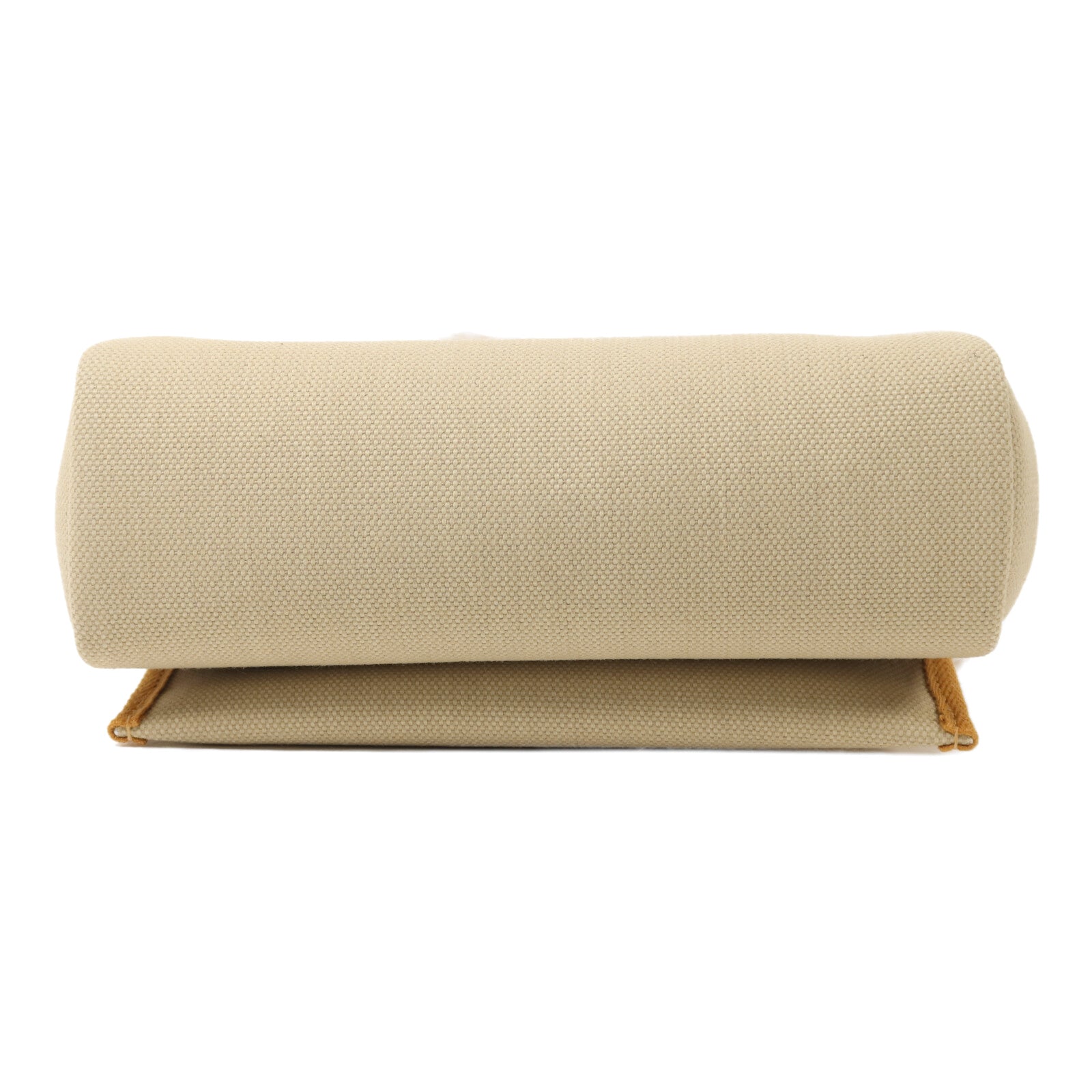 HERMES 帆布Mini Herbag銀扣肩背袋Beton/Natural Sable