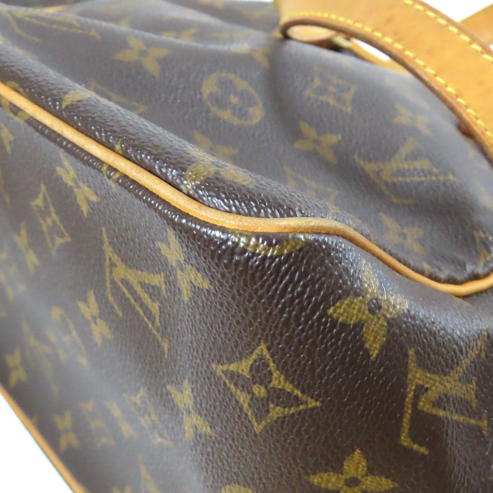 LOUIS VUITTON 【激減優惠】Monogram Batignolles金扣手挽袋啡色