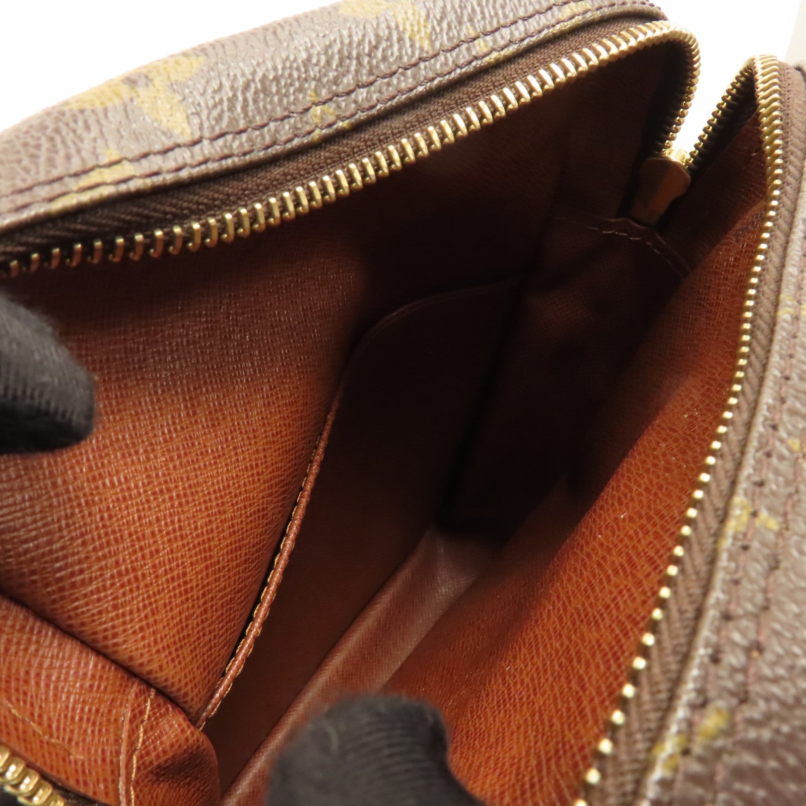 LOUIS VUITTON Monogram Amazon金扣肩背袋棕色
