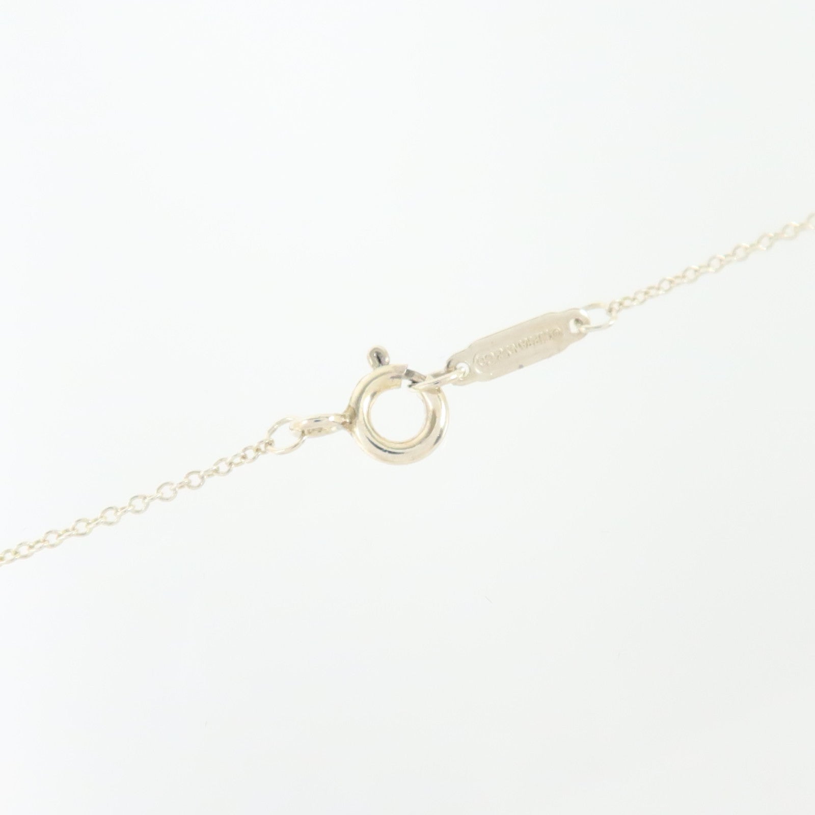 TIFFANY＆CO 925純銀Return To Tiffany Blue Double Heart Tag Necklace項鏈